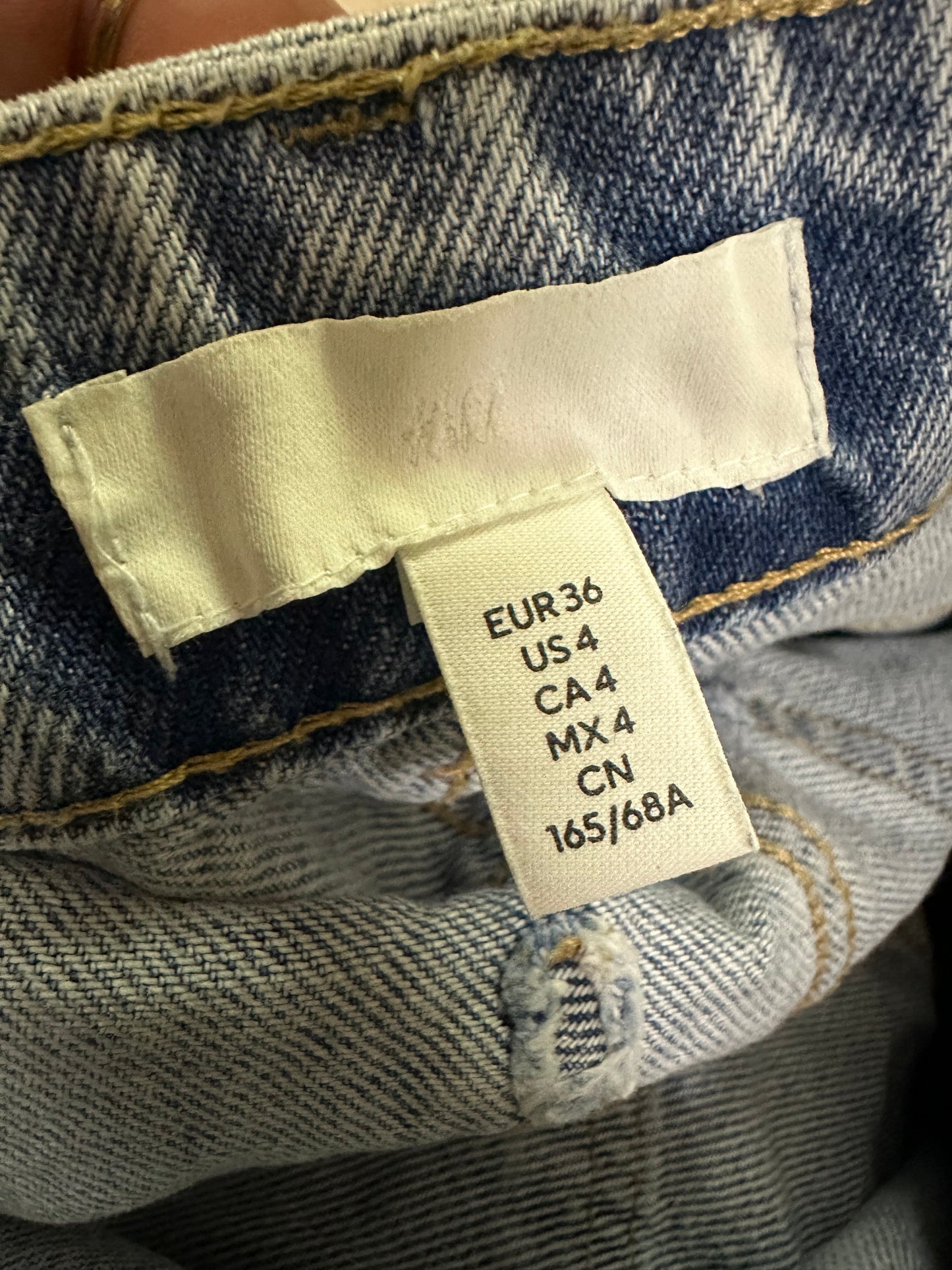 H&M Denim Skirt with Frontal Slit Size 10