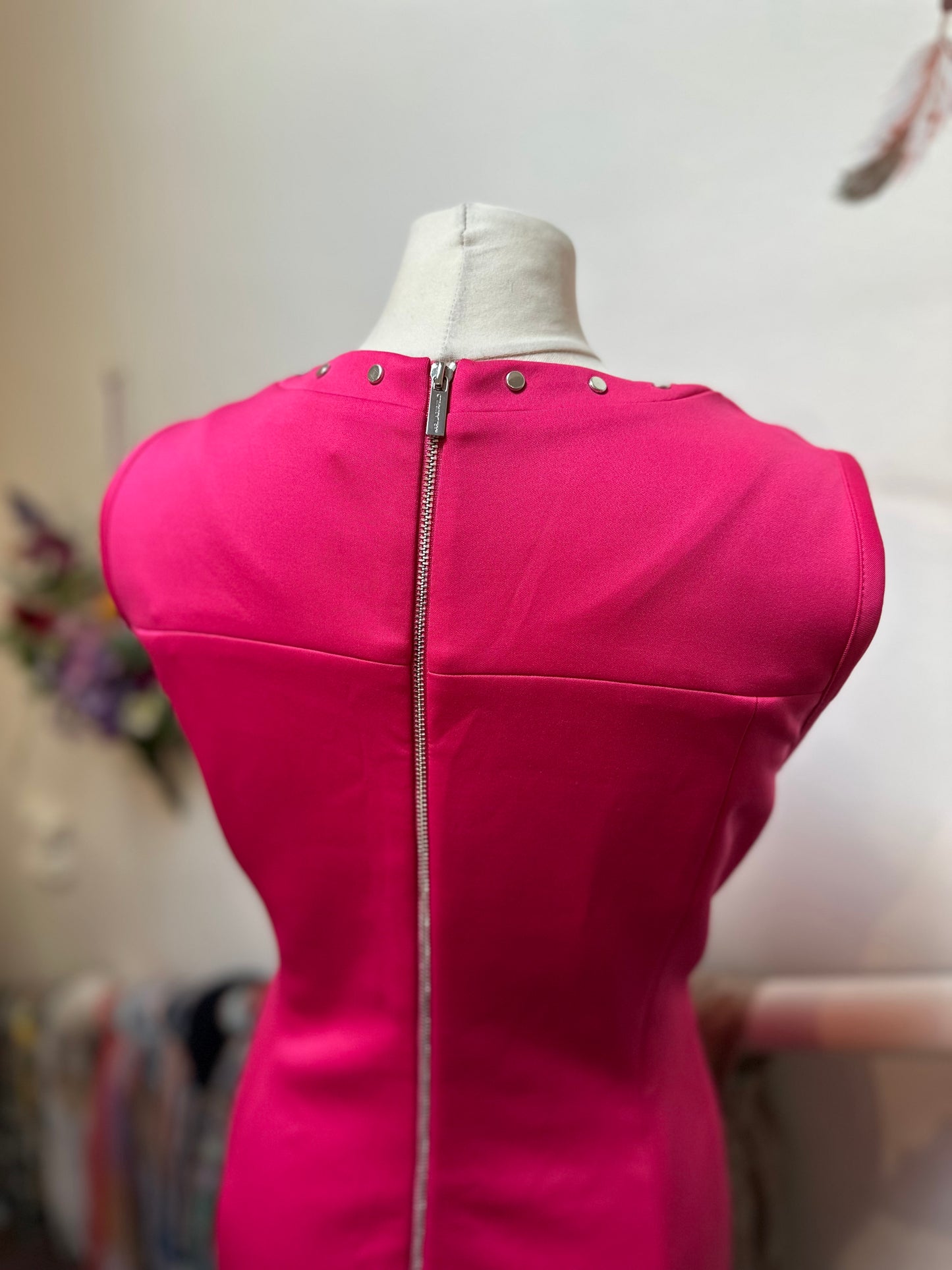 Designer Karl Lagerfeld Hot Pink Dress Size 12