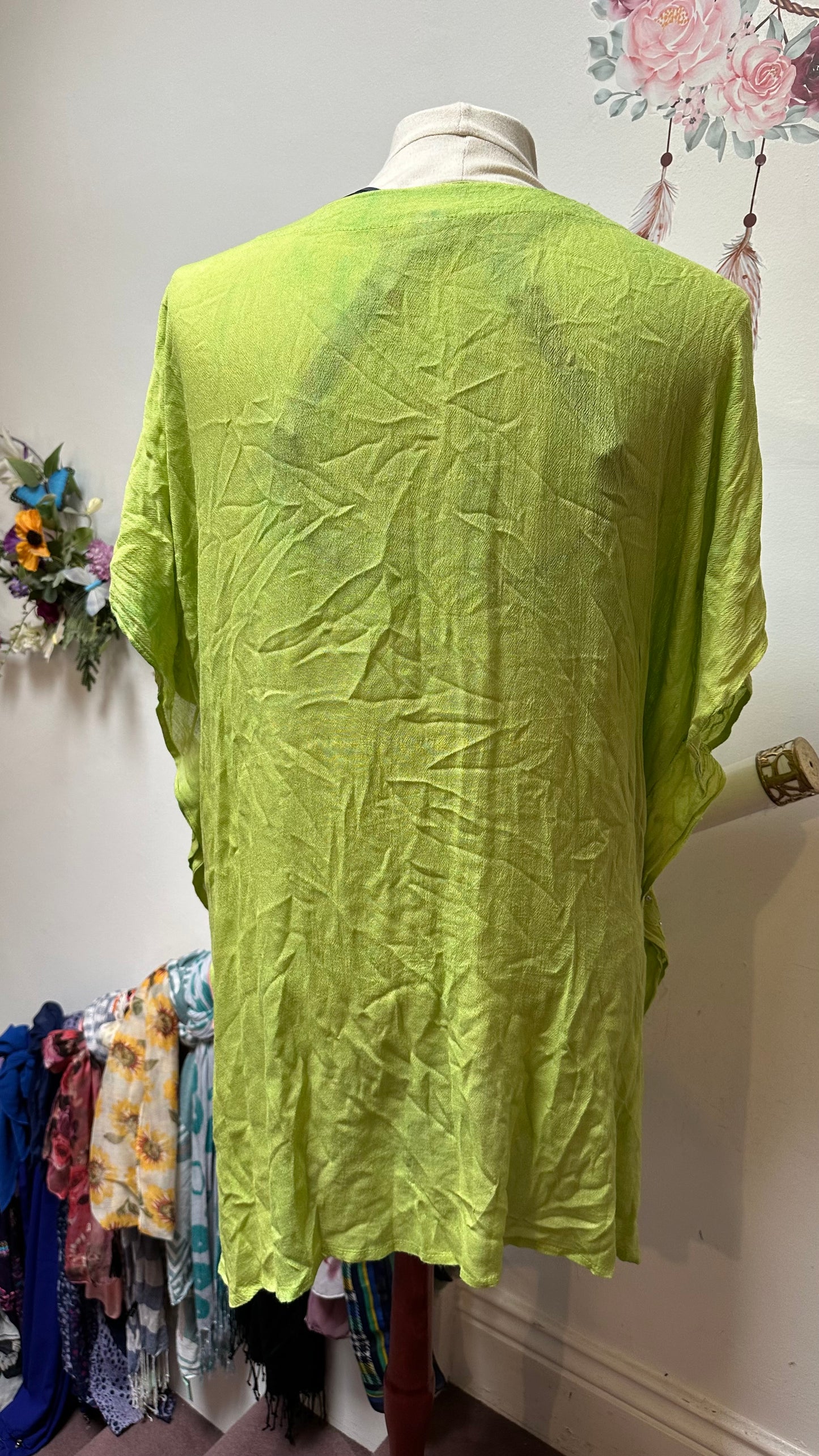 Sea & Sun 100% Viscose Line Beach Cover Up Best Fit Size L