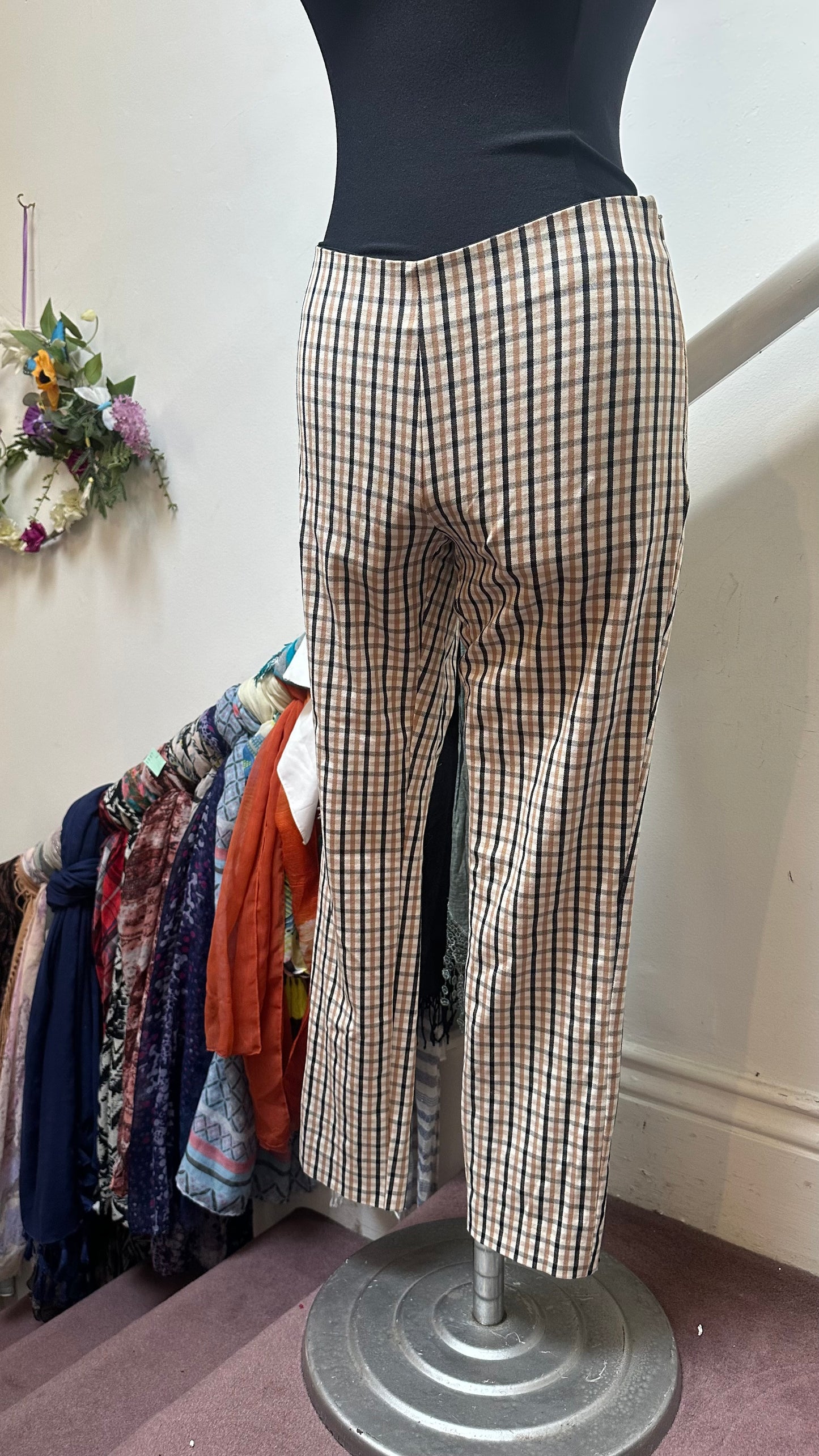 A New Day Check Tailored Trousers Size 8/10