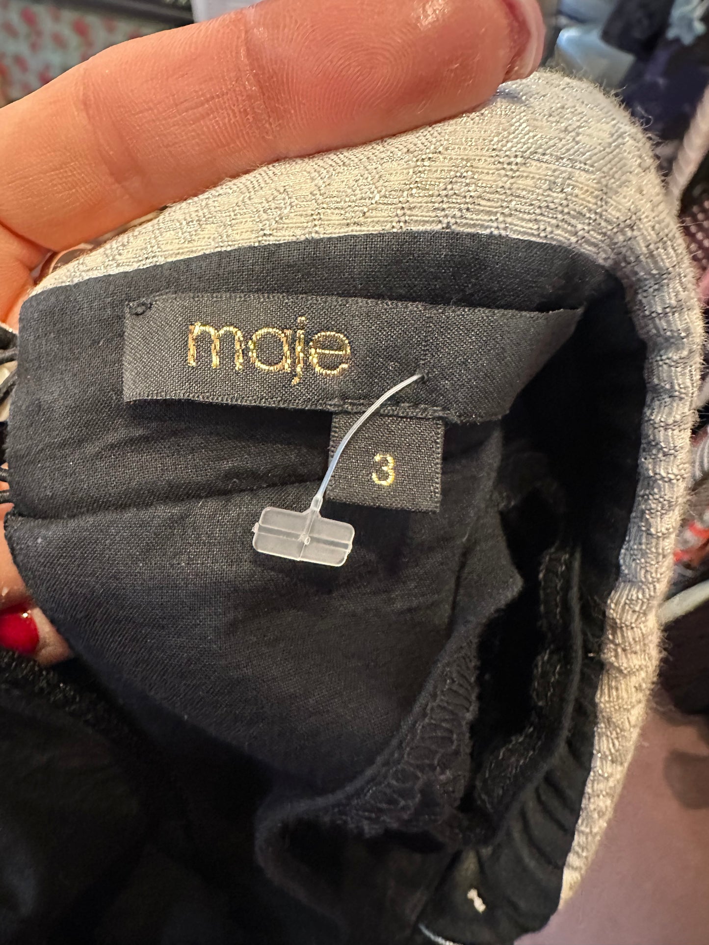 Designer MAJE Dress RRP €255!! Size 12 (Maje Size 3) Has a good inch in the hem to be let down if necessary