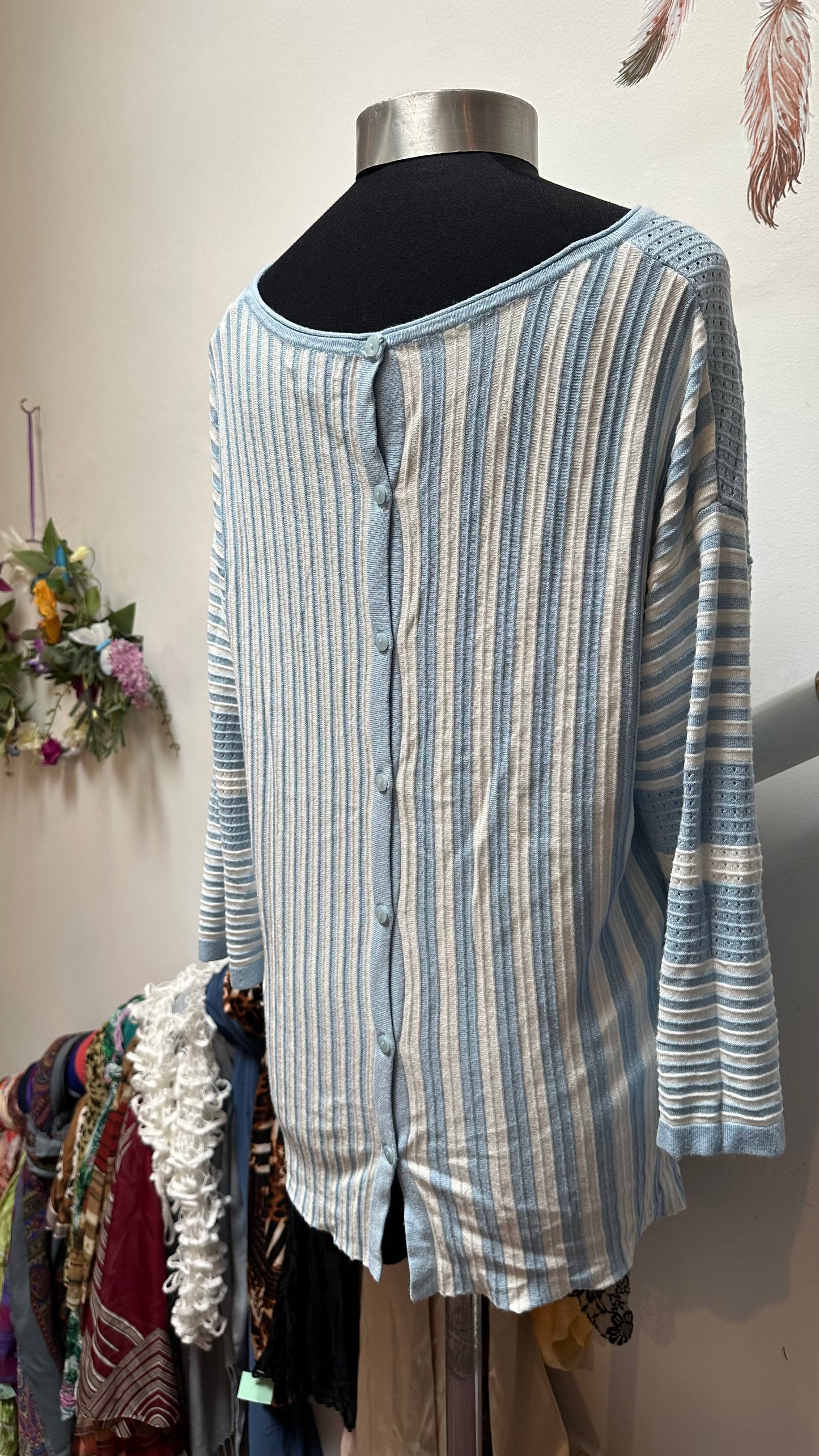 Tea Lane Baby Blue Sweater Size XL