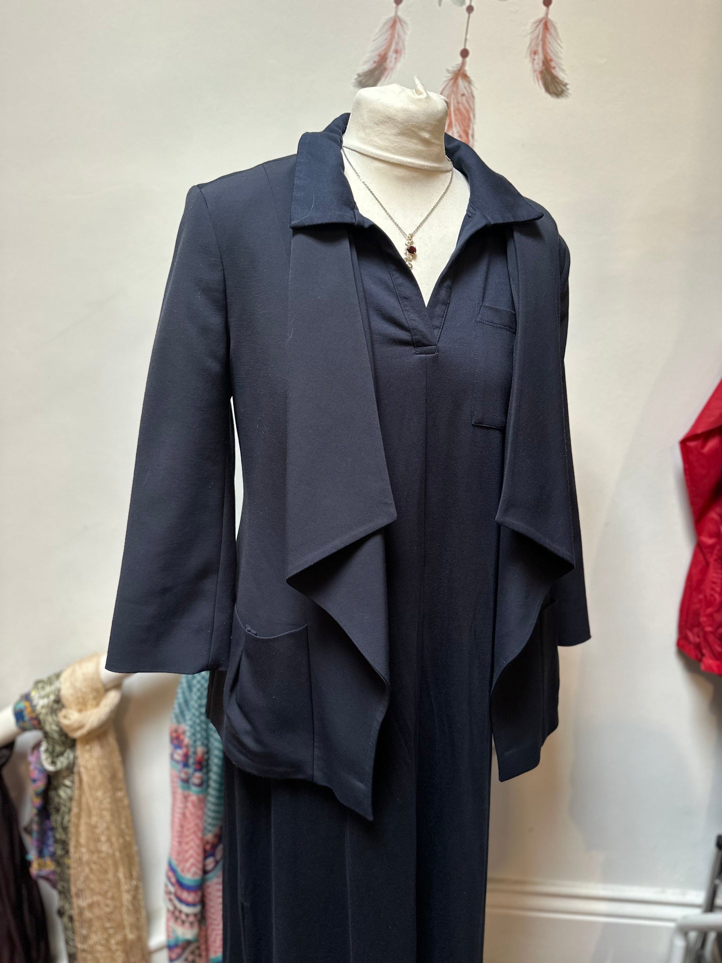Items of Style Navy Waterfall Blazer Size 10
