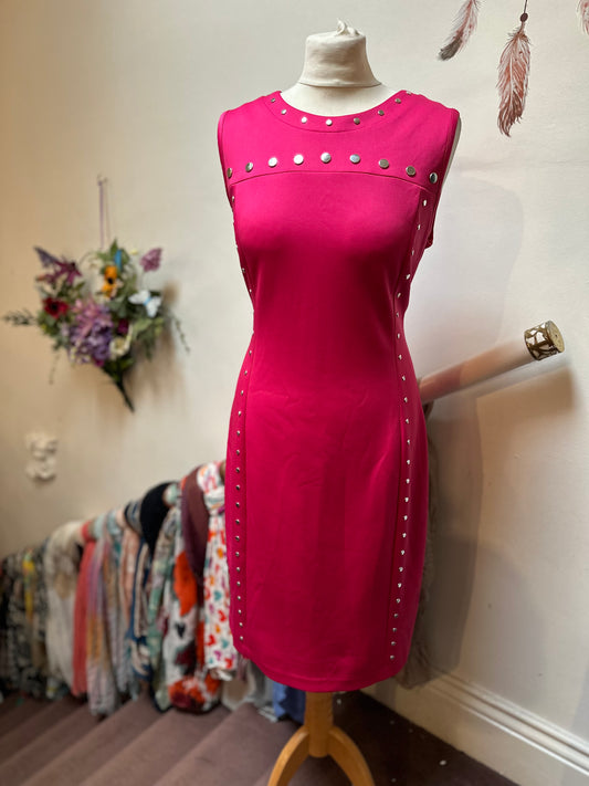 Designer Karl Lagerfeld Hot Pink Dress Size 12