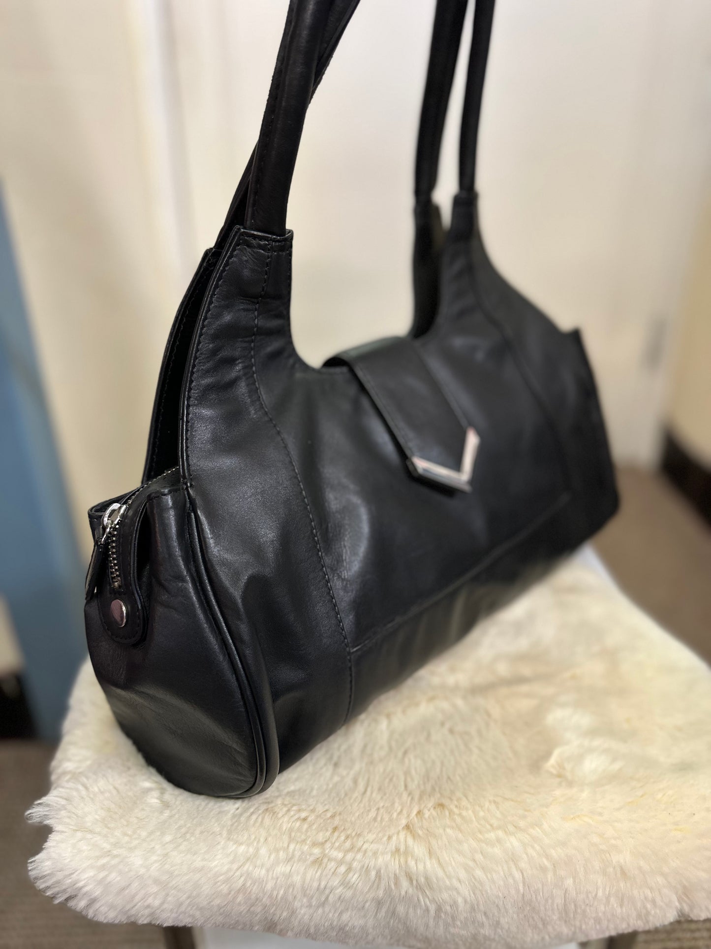 M&S Real Leather Bag, Immaculate Condition