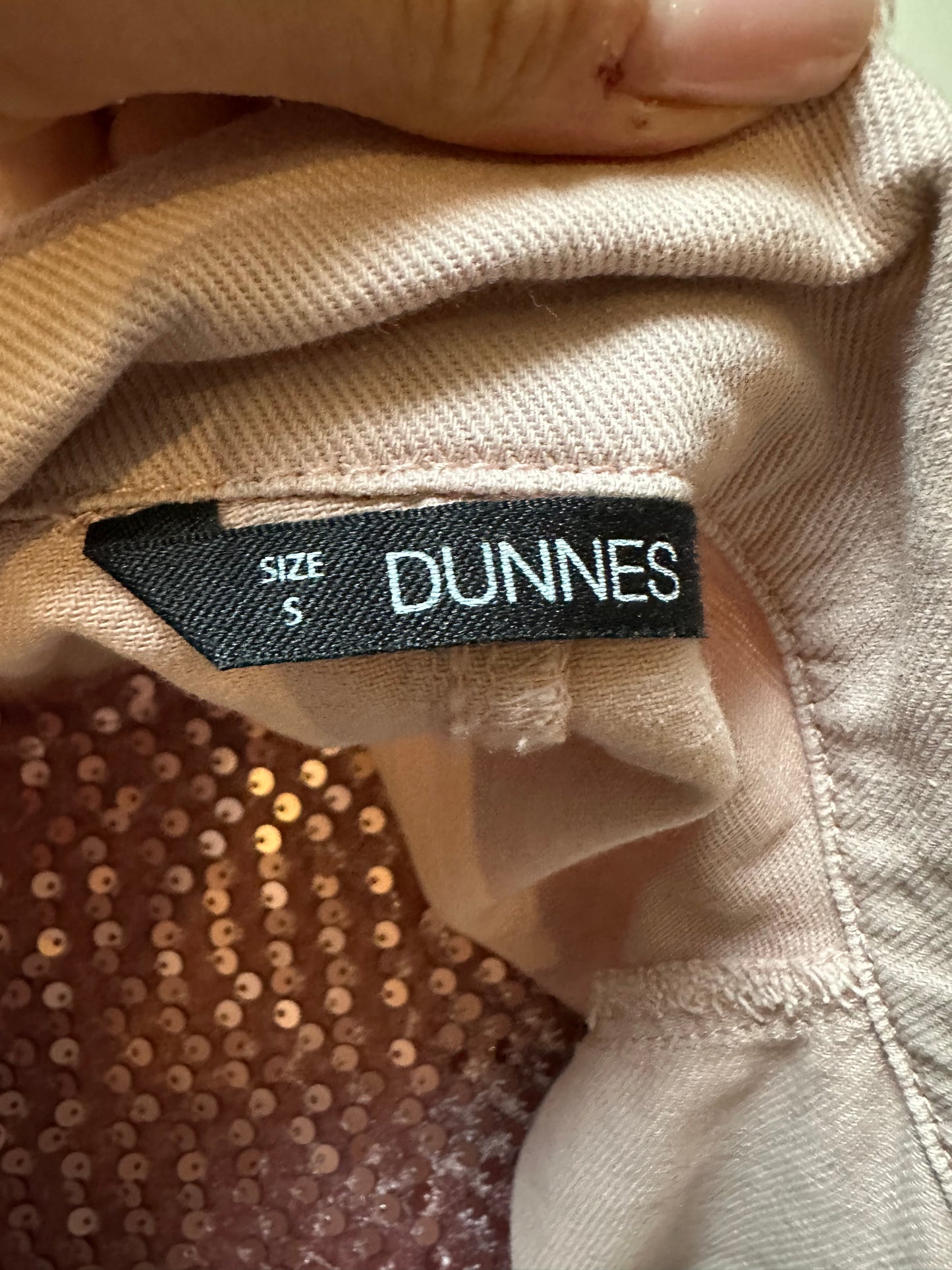 Dunnes Blush Pink Denim Shirt/Jacket s. S 100% Cotton