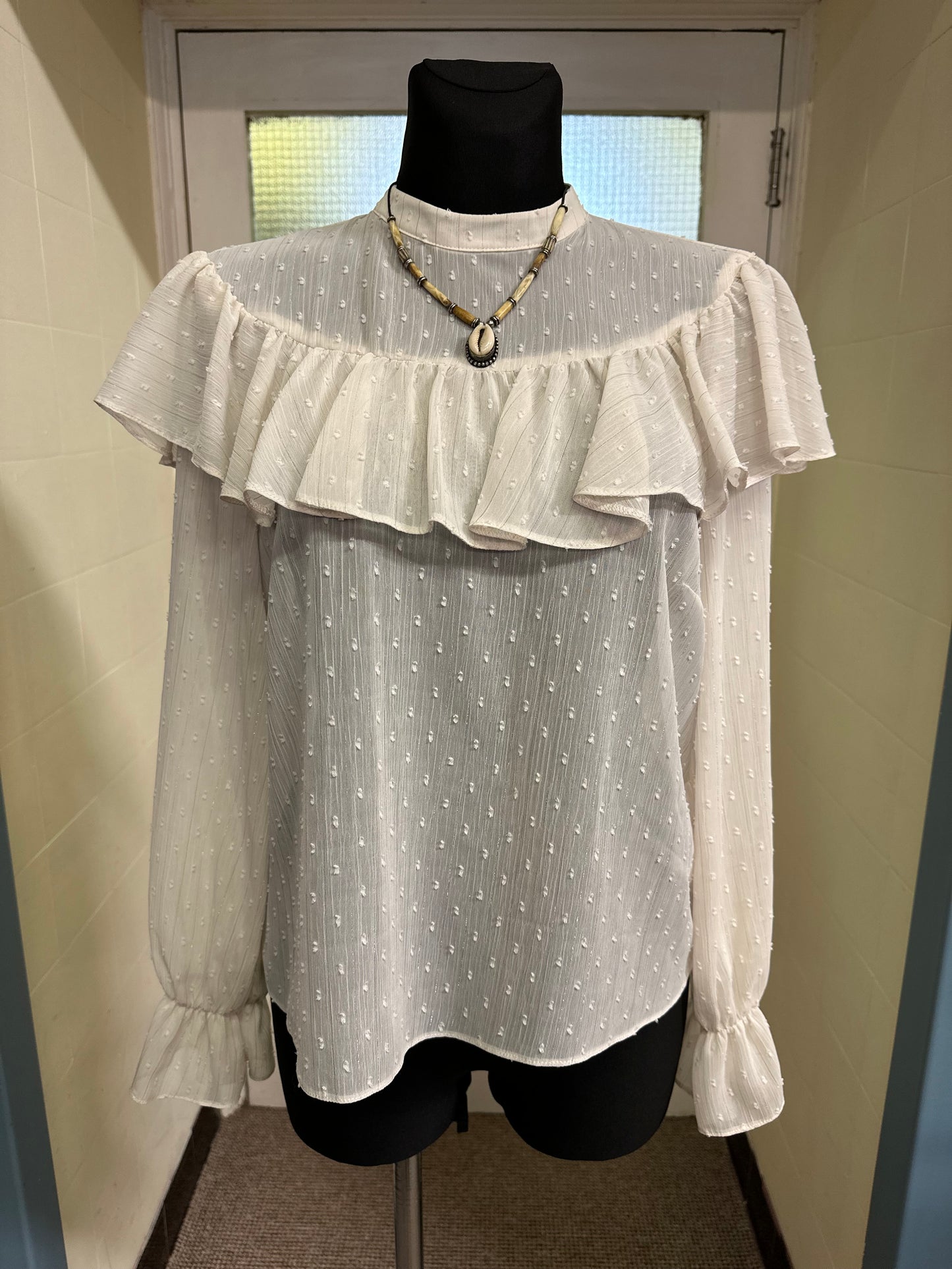 Primark Cream Blouse, Size 12