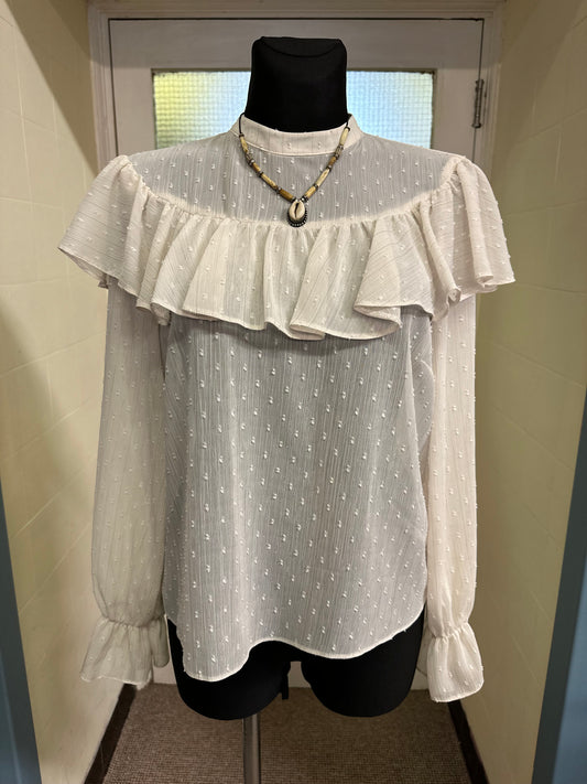 Primark Cream Blouse, Size 12