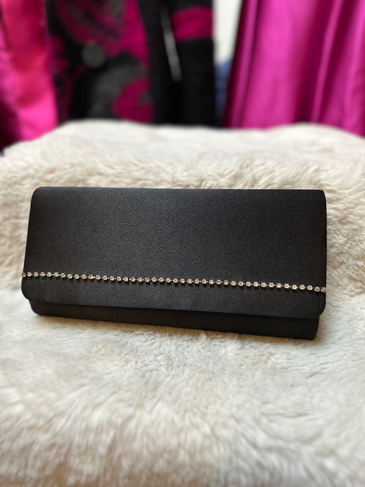 Black & Diamanté Clutch RRP €22.50