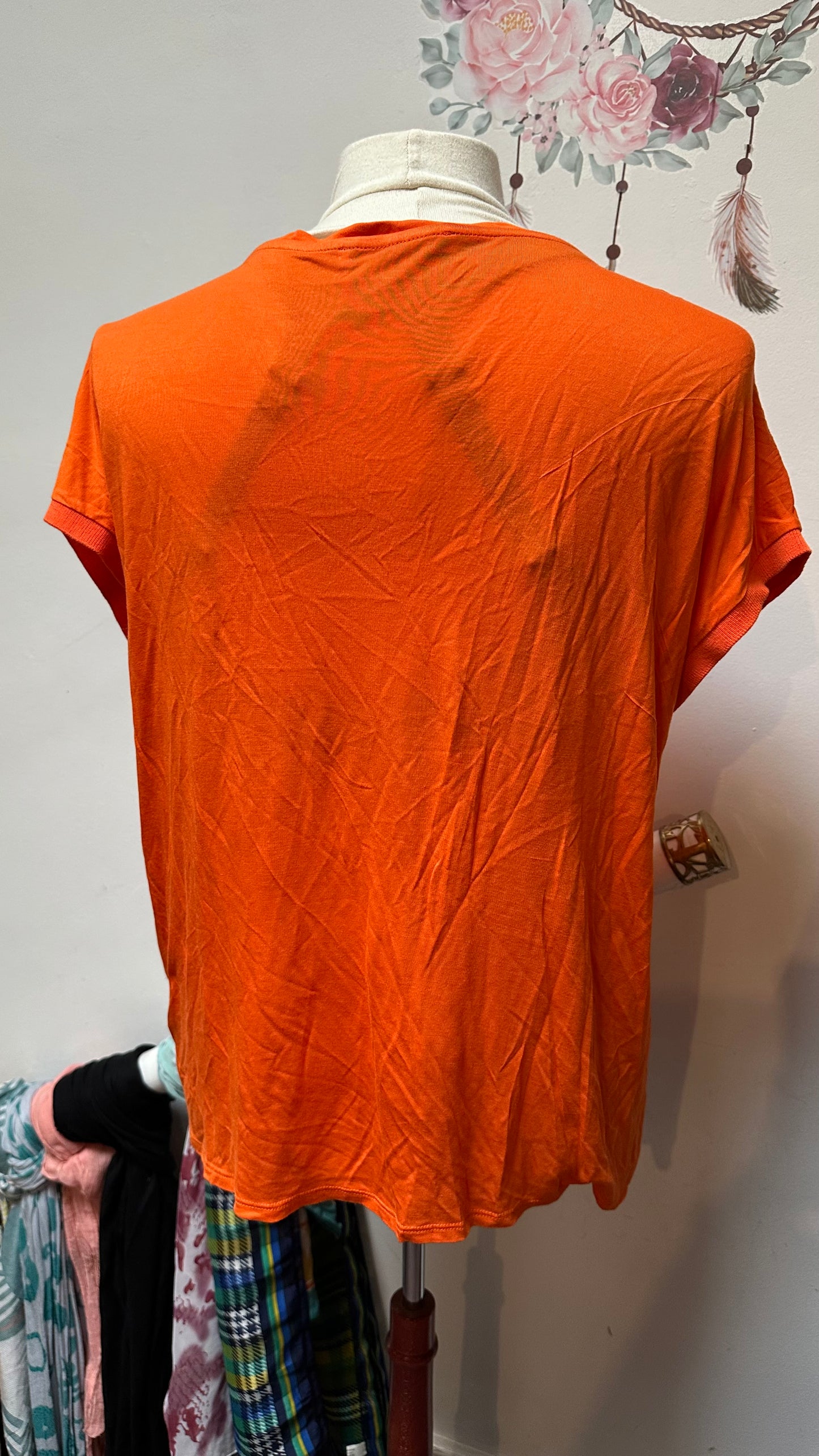 Oui Orange Top Size 16