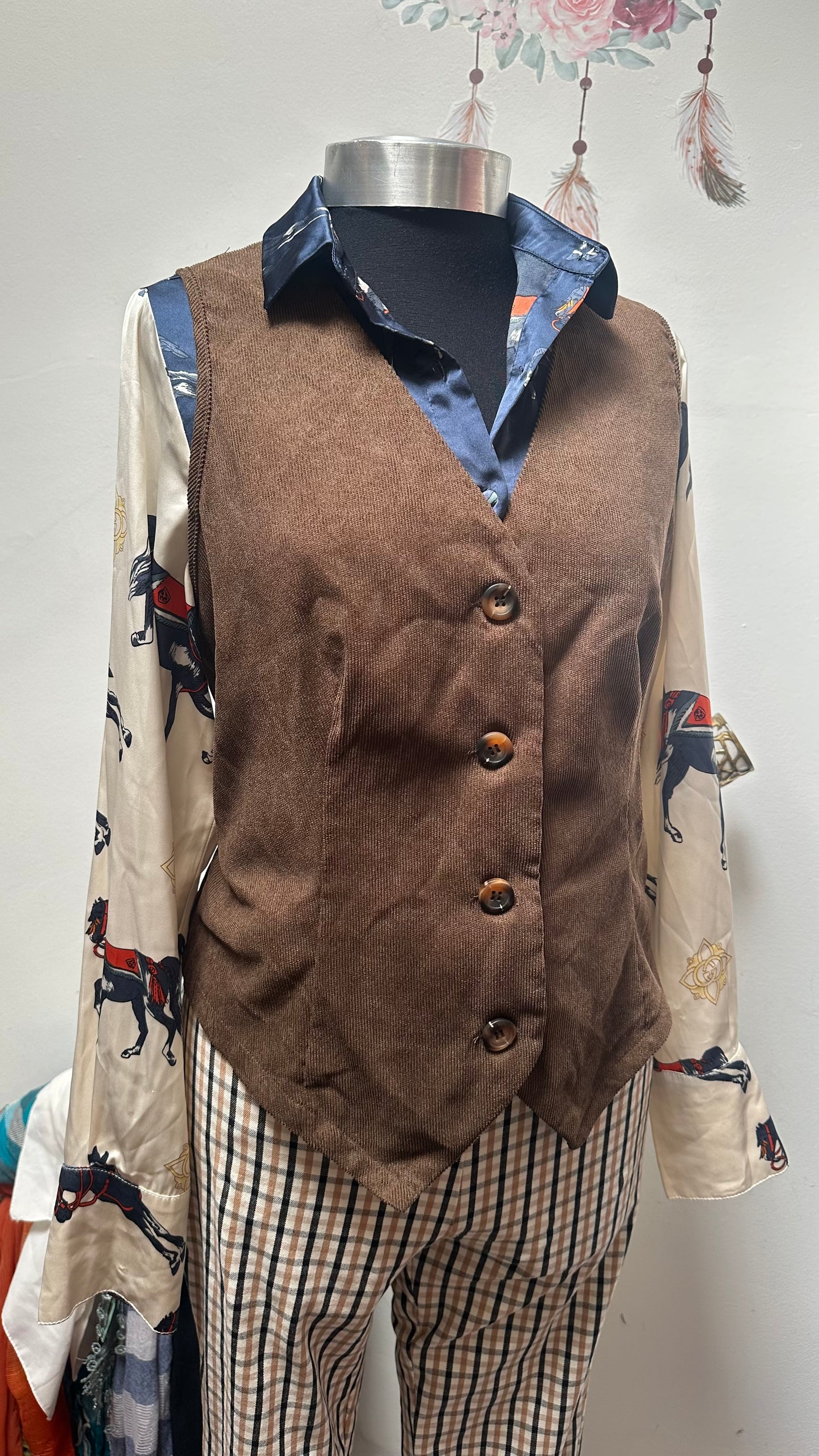 Shein Corduroy Waistcoat Size XL