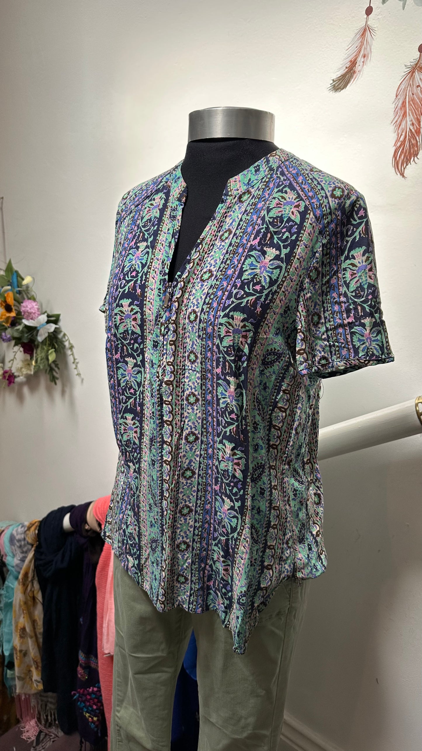 Tinta Spain Zip Up Blouse Size 10/12