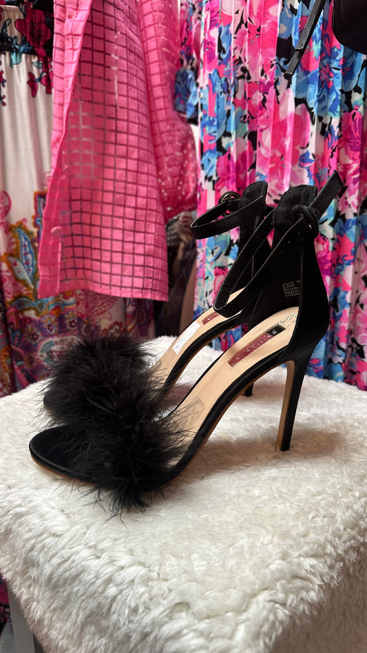 Primark Feather Boa Heels Size 6