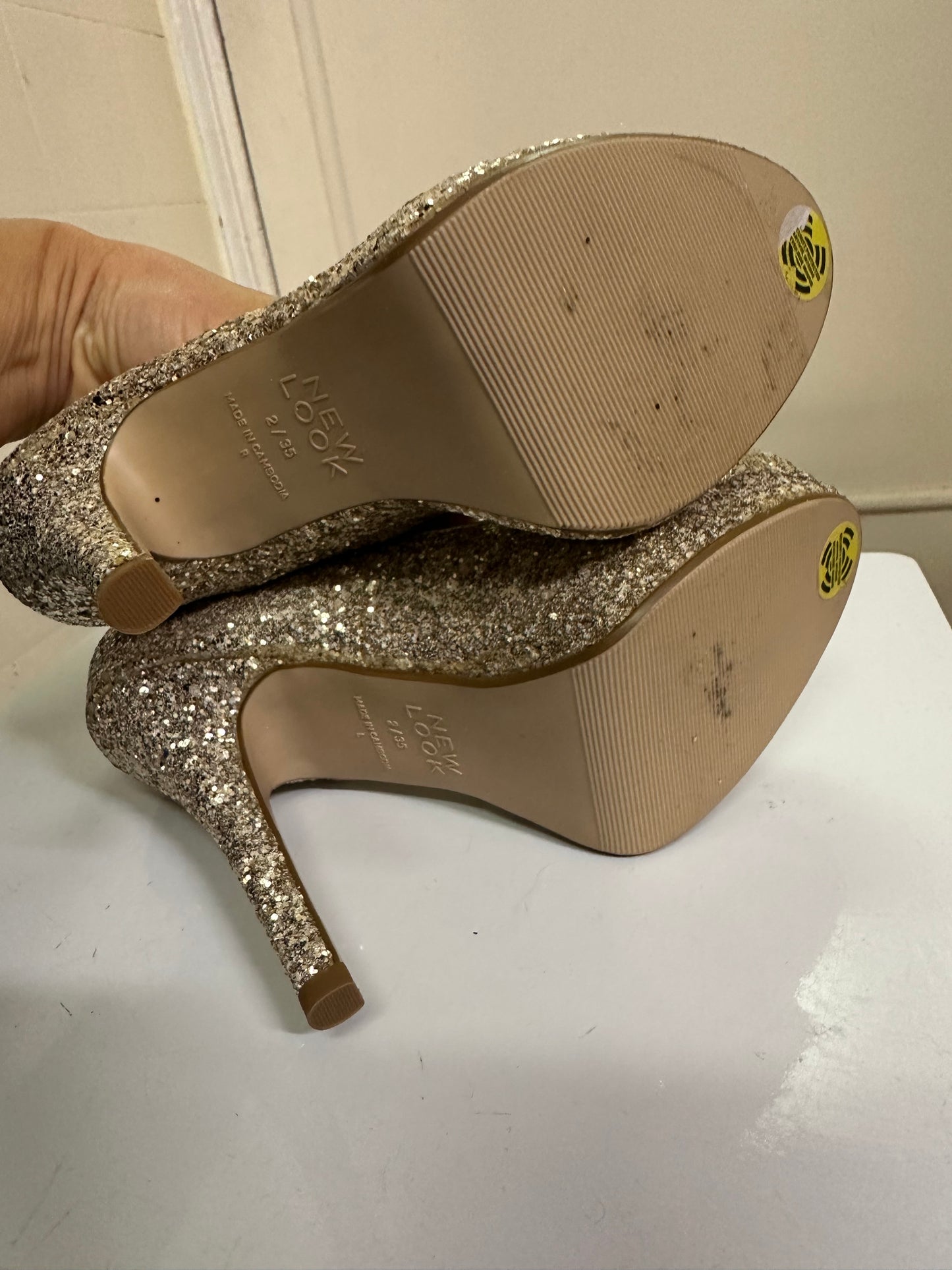 New Look Glitter Heels, New without Tags, Size 2