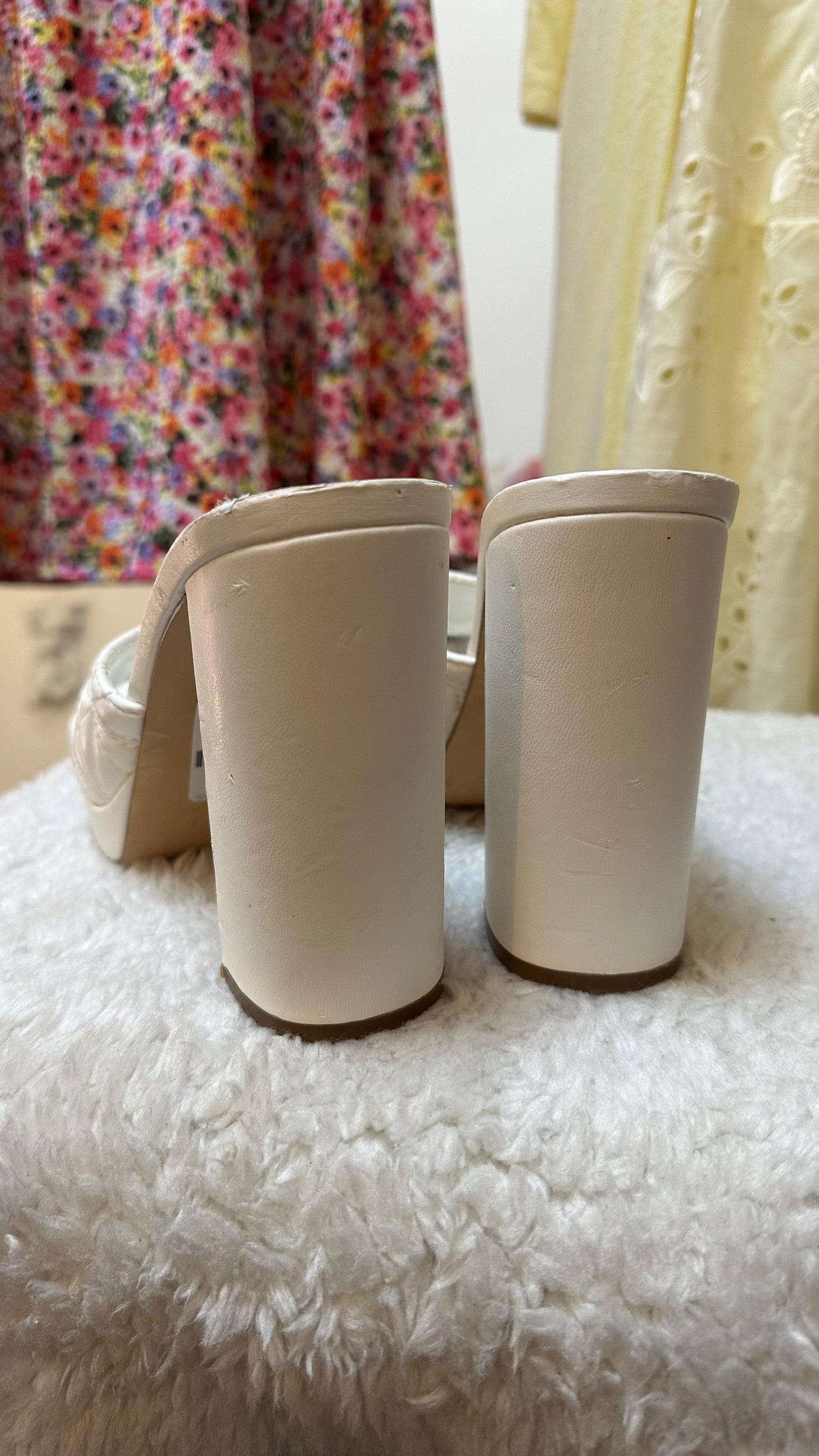 Primark White Mules Size 6