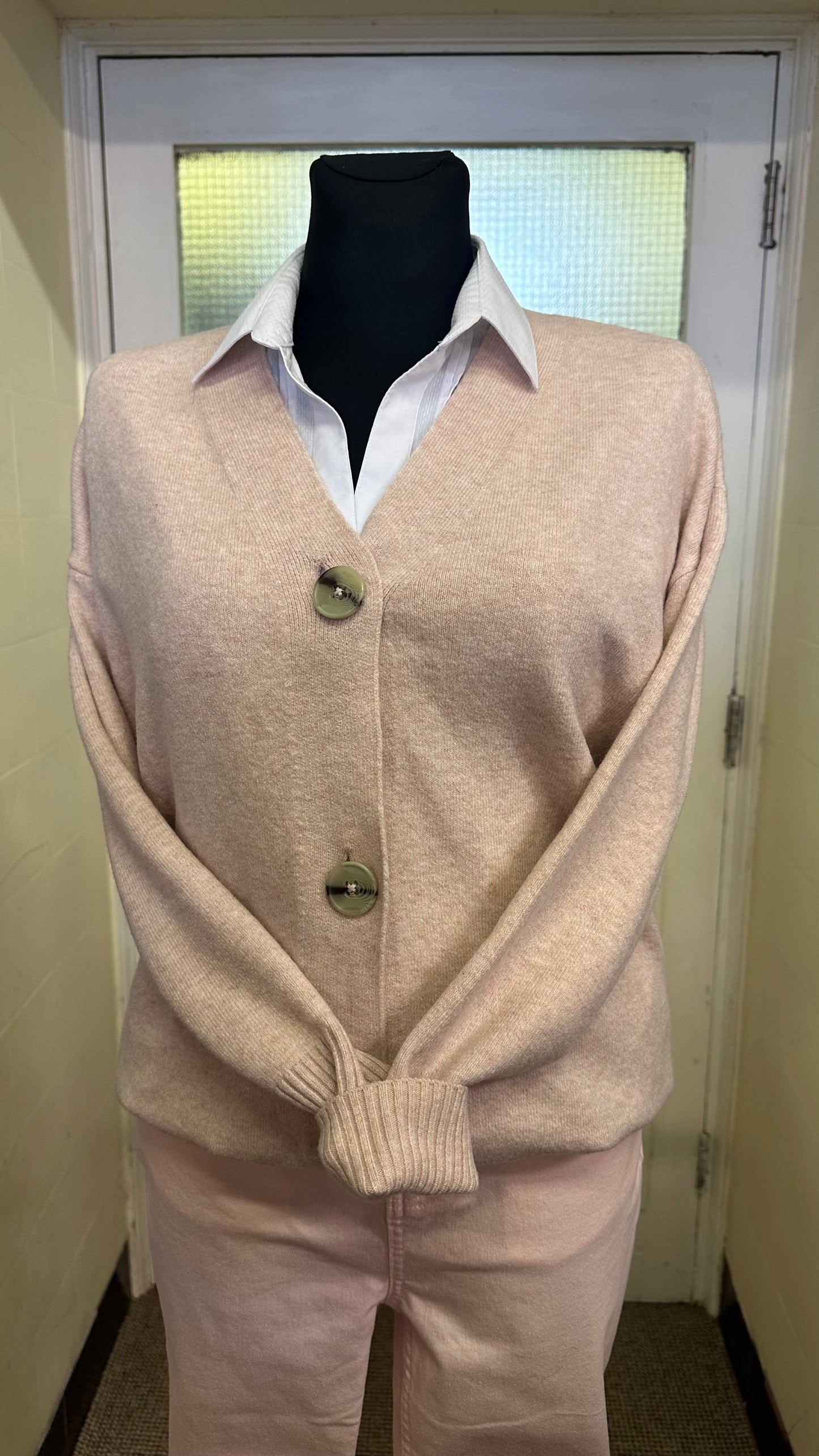 Primark Blush Cardigan Oversized 2XS, fits Size 10