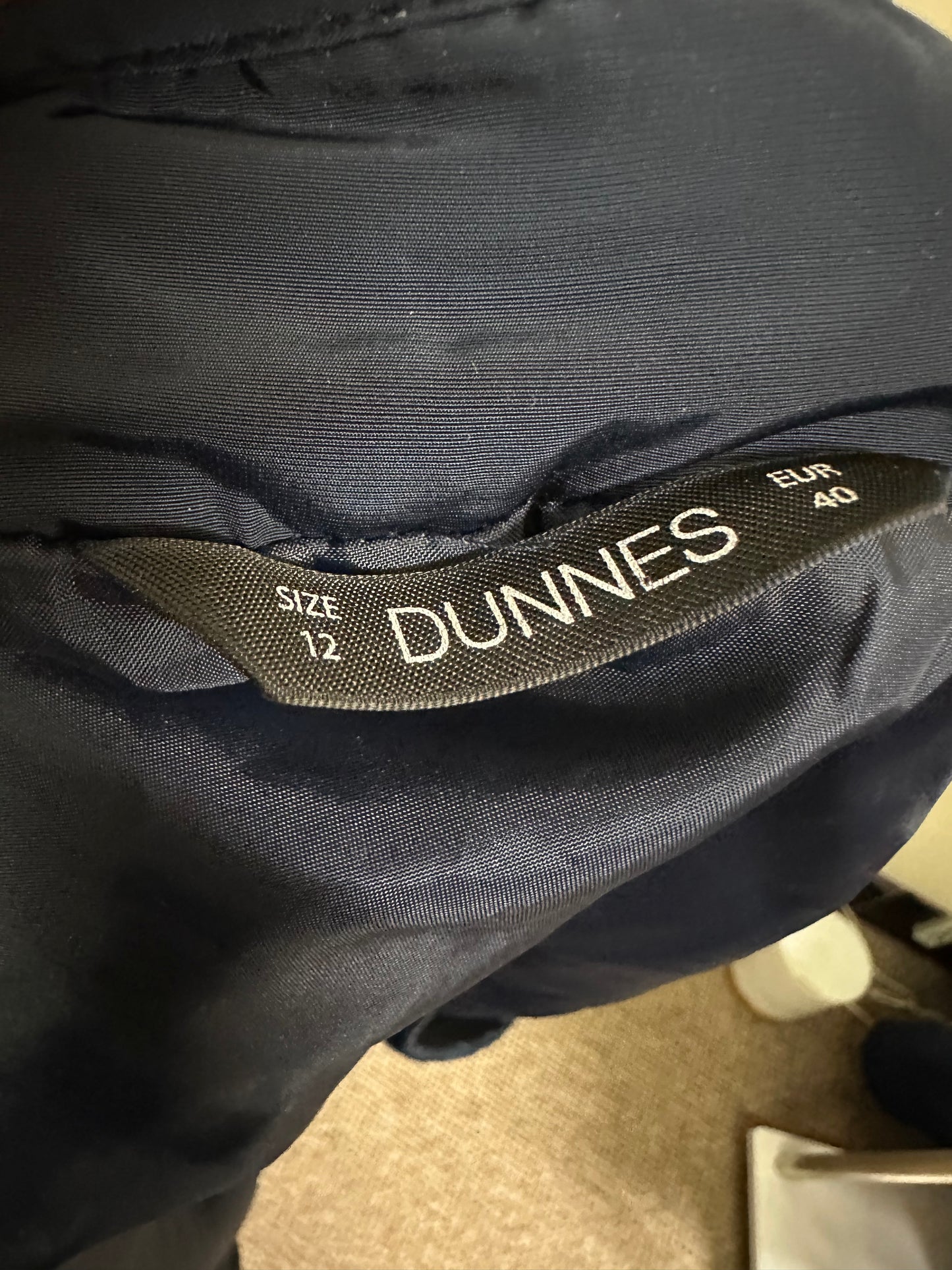 Dunnes Navy Bodywarmer Size 12