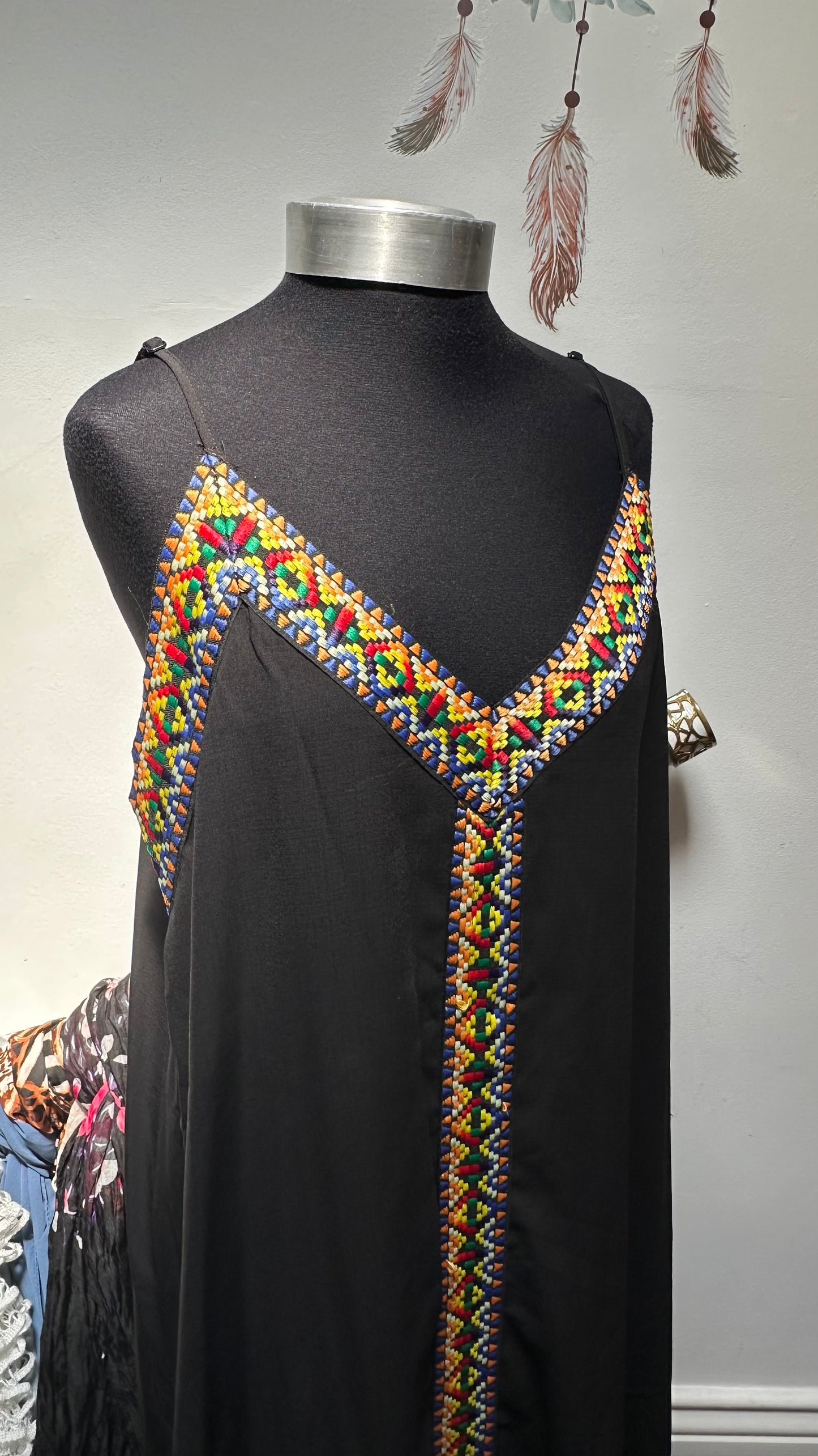 Shein Long Cami/Tribal Dress Size XL small fitting