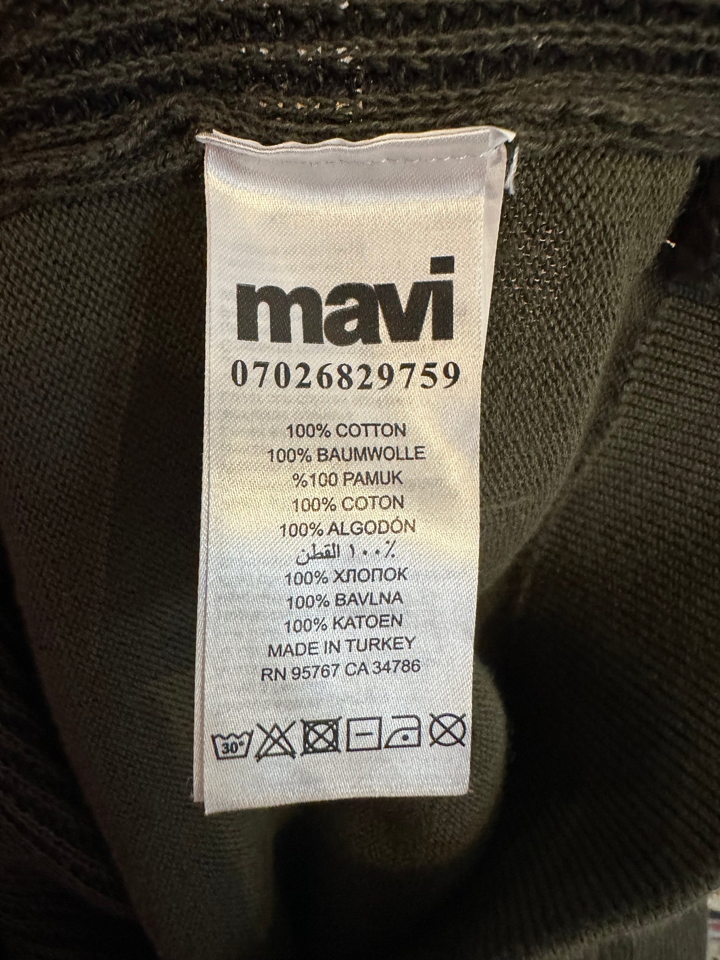 Designer Mavi 100% Cotton Sweater Size M