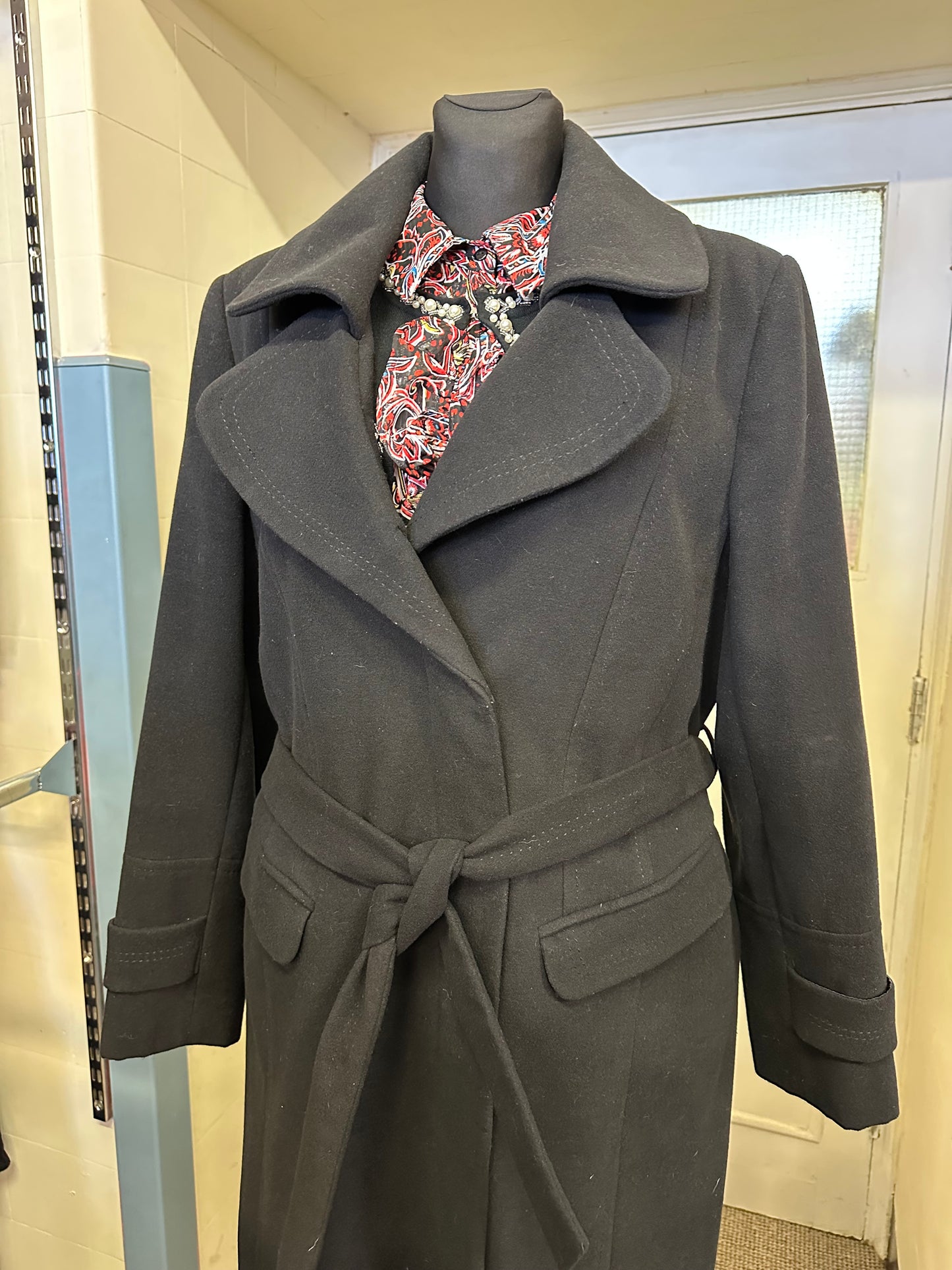 Dunnes Black Coat Size 20