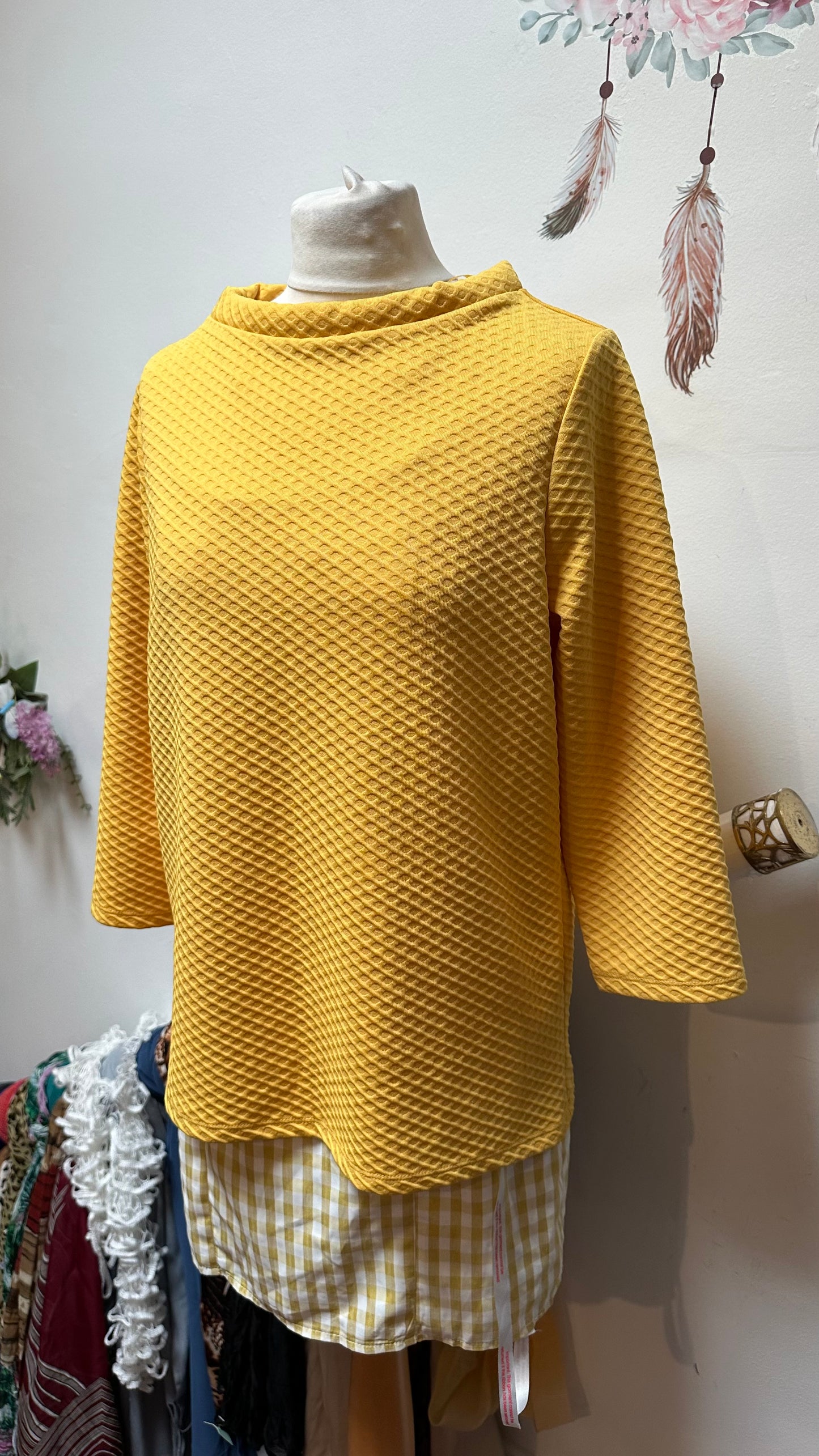 Gallery Mustard Top Size M