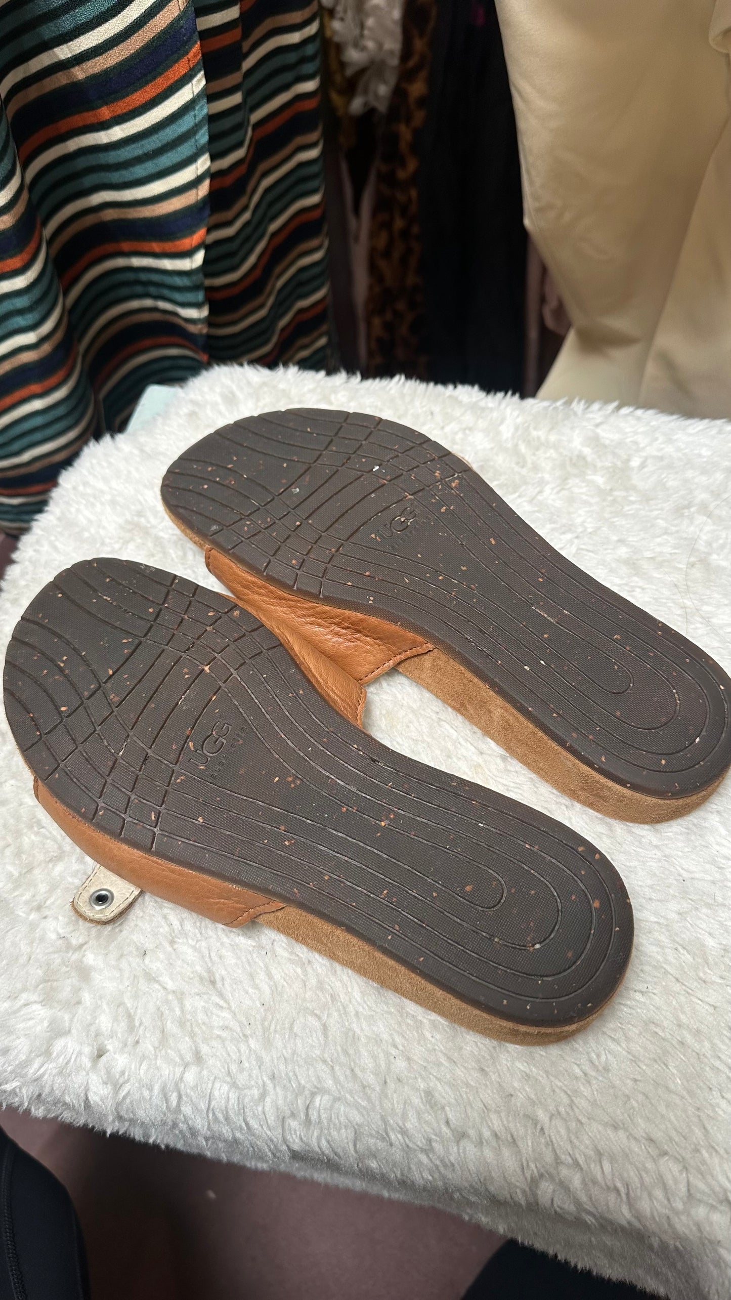 Ugg Leather Sandals Size 5.5