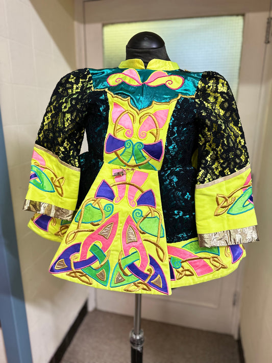 Handmade Irish Dancing Dress Best Fit Age 5-6, see photos for measurements