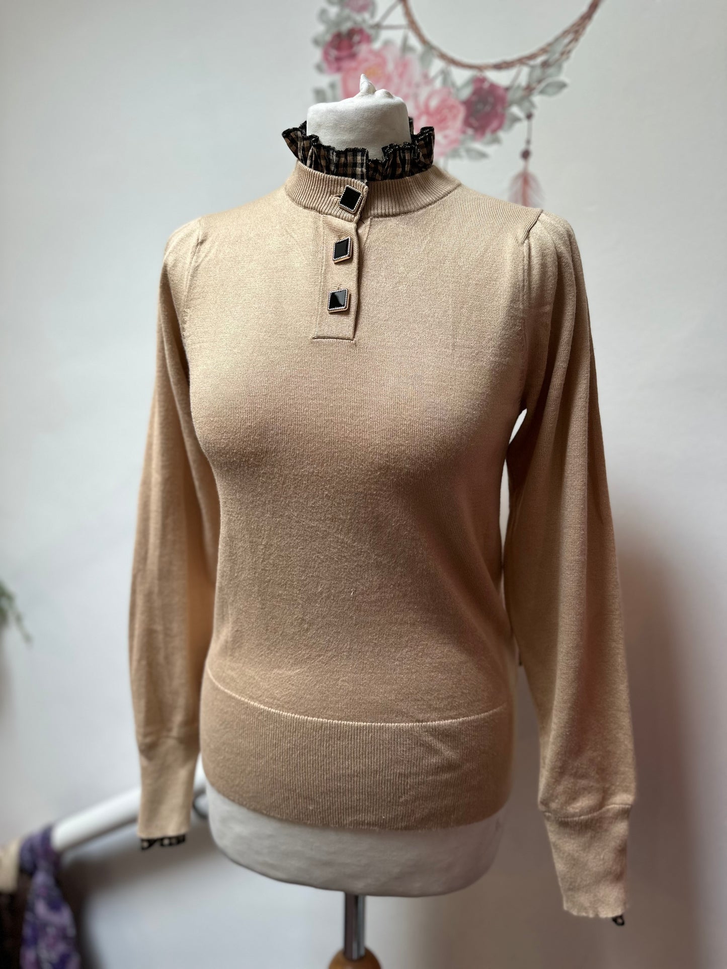 River Island Beige Jumper, Size 10