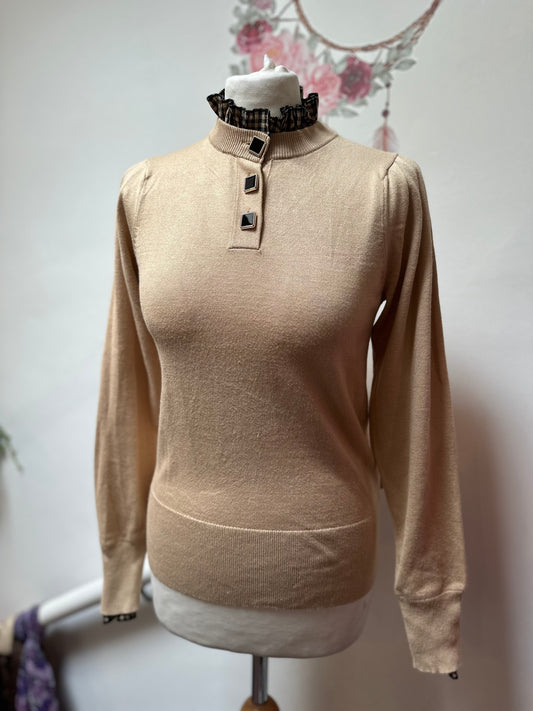 River Island Beige Jumper, Size 10