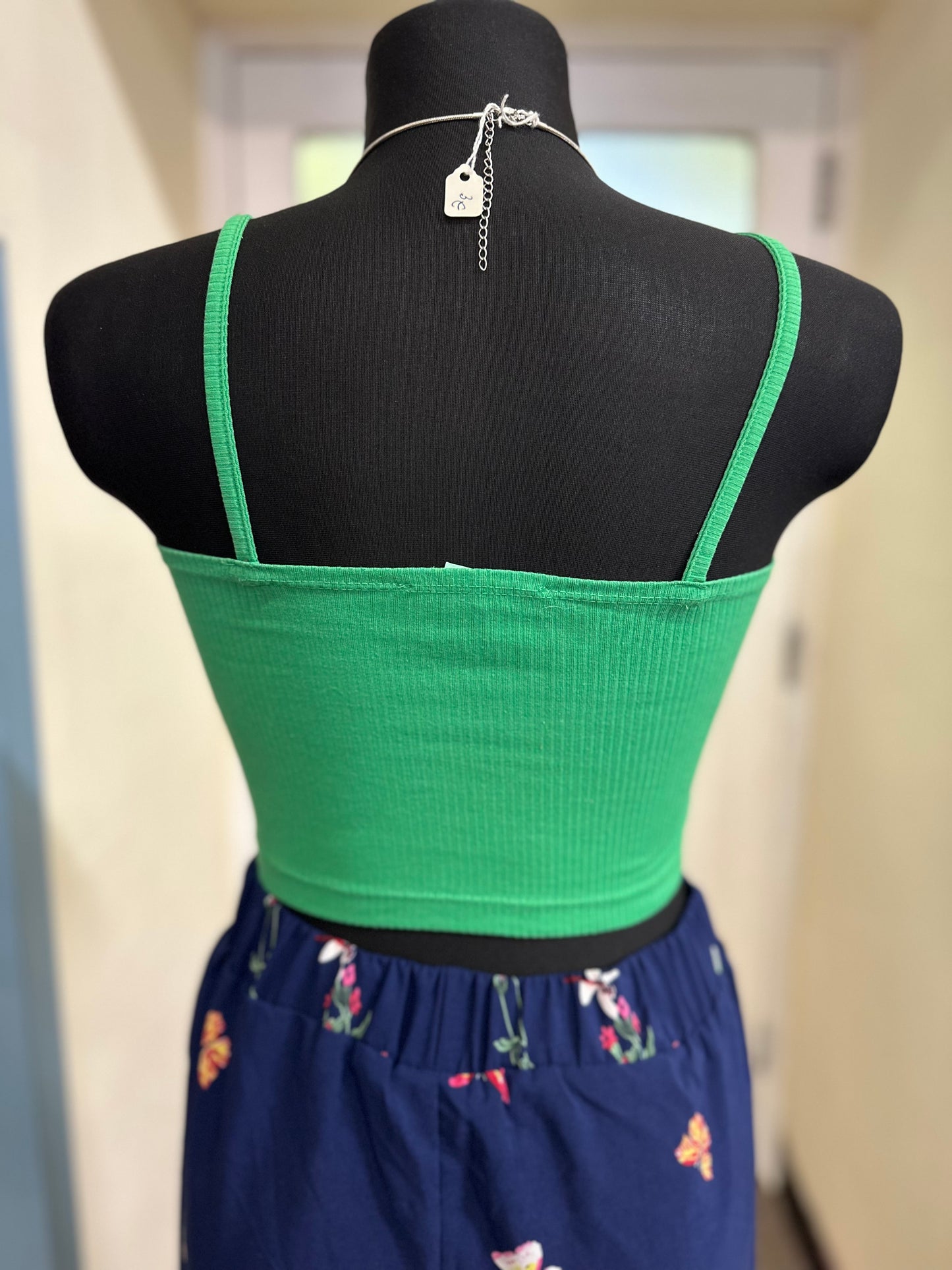 Primark Green Crop Top, Size XS