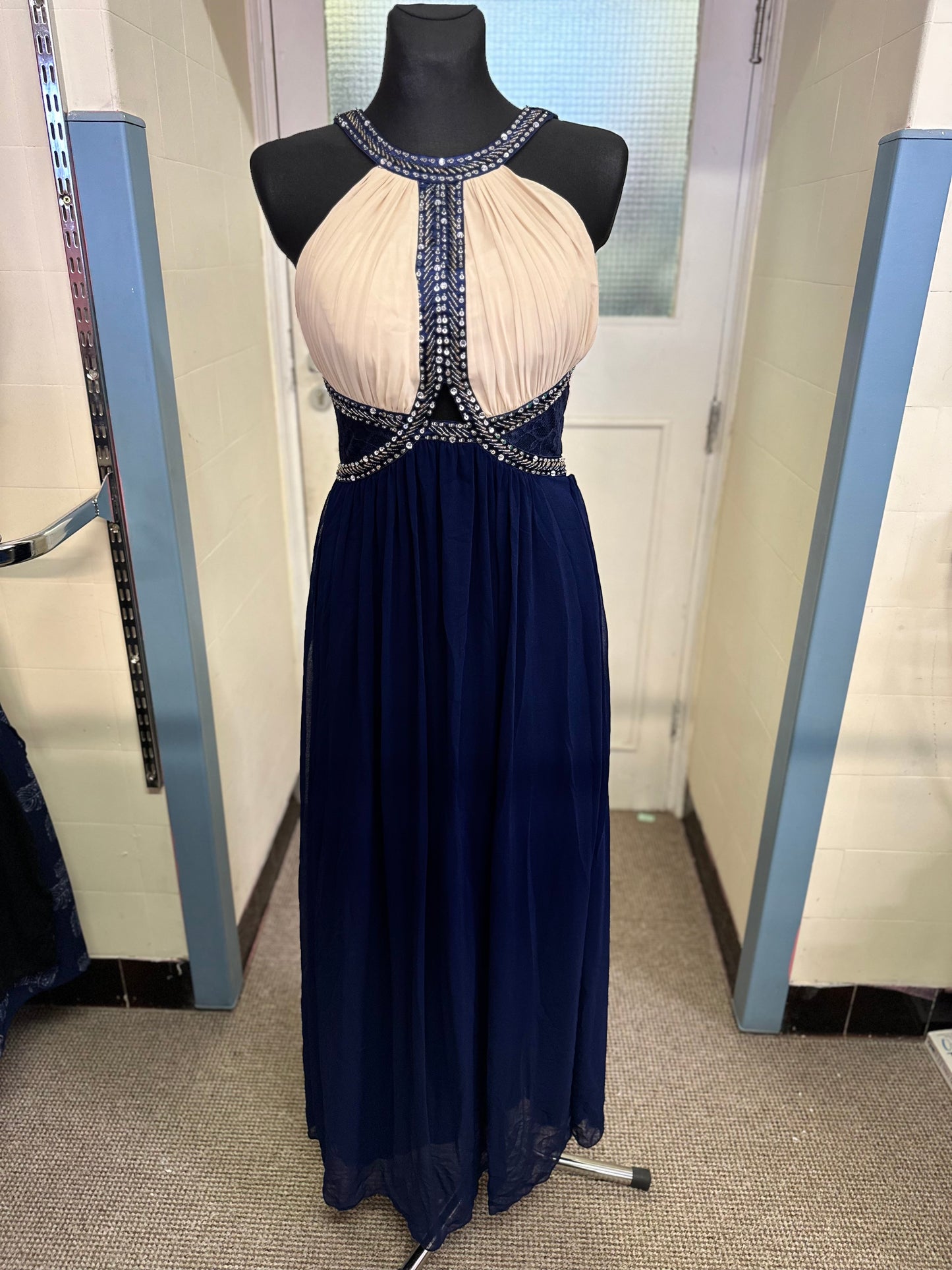 Little Mistress Navy Occasion Wear Dress Size 10