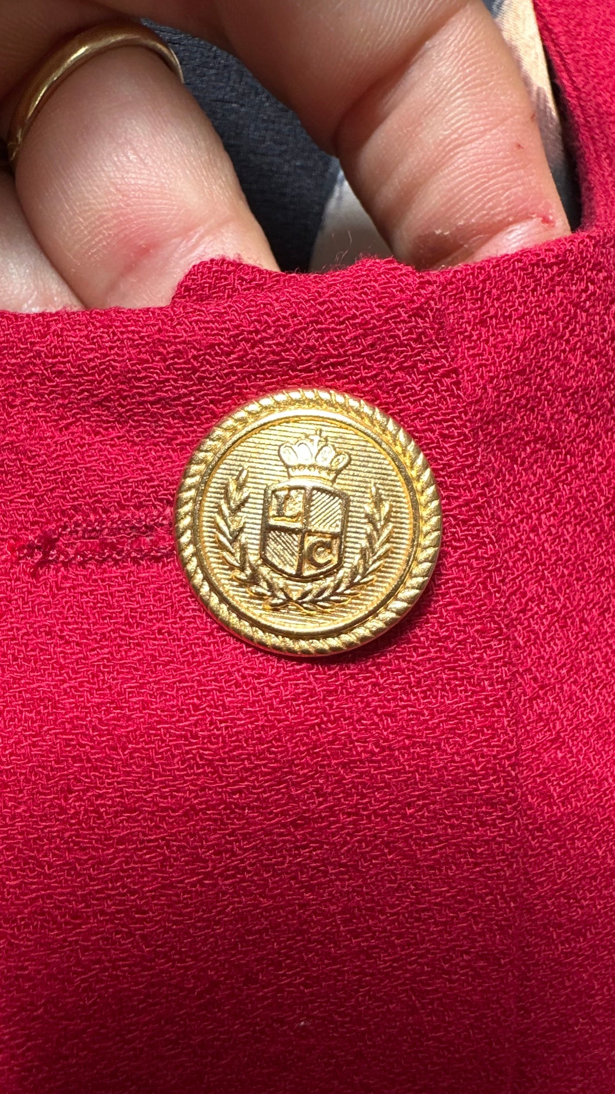 Stunning 100% Wool Red Jacket Size 10