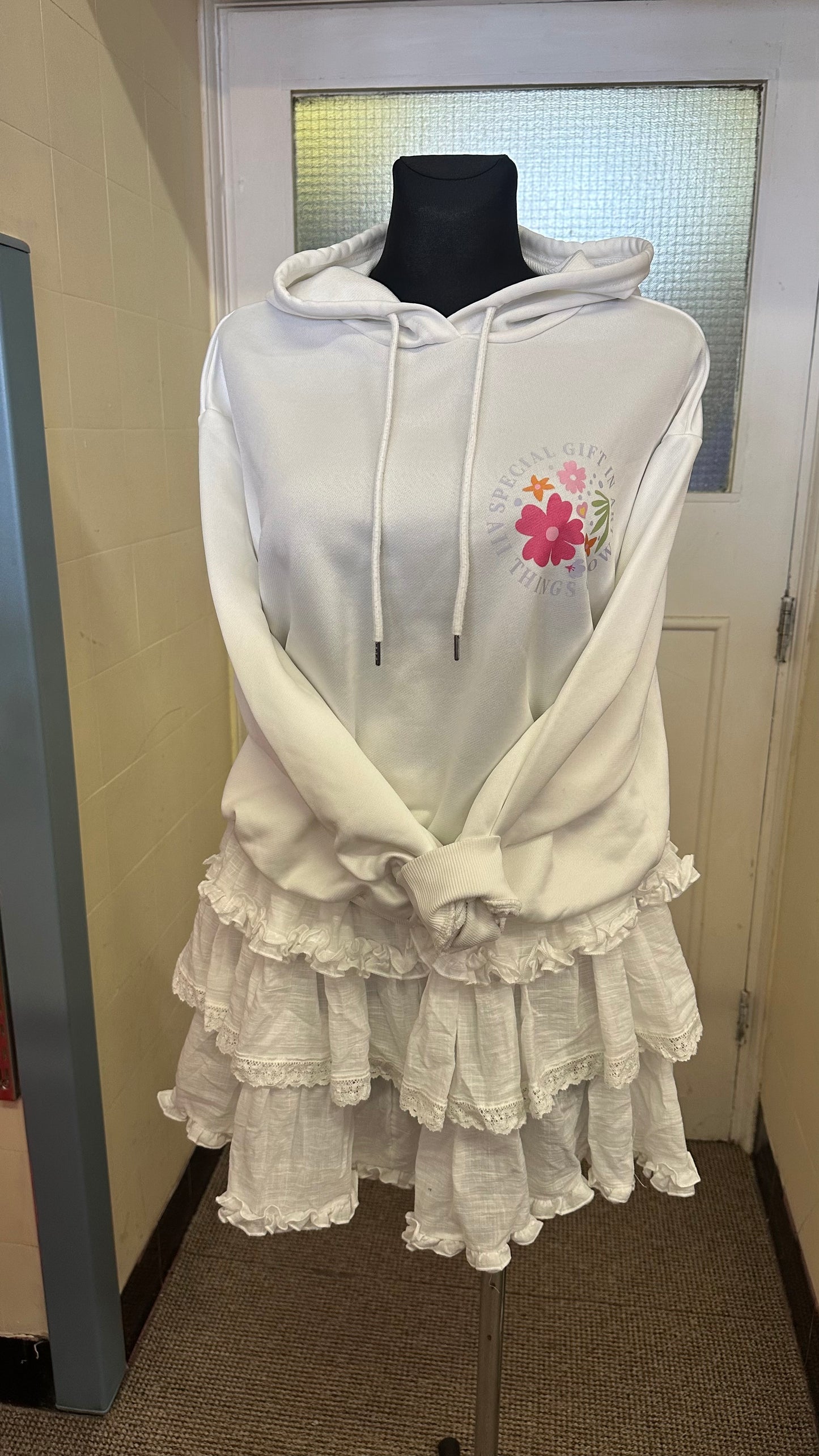 Shein Floral Hoodie Size XS