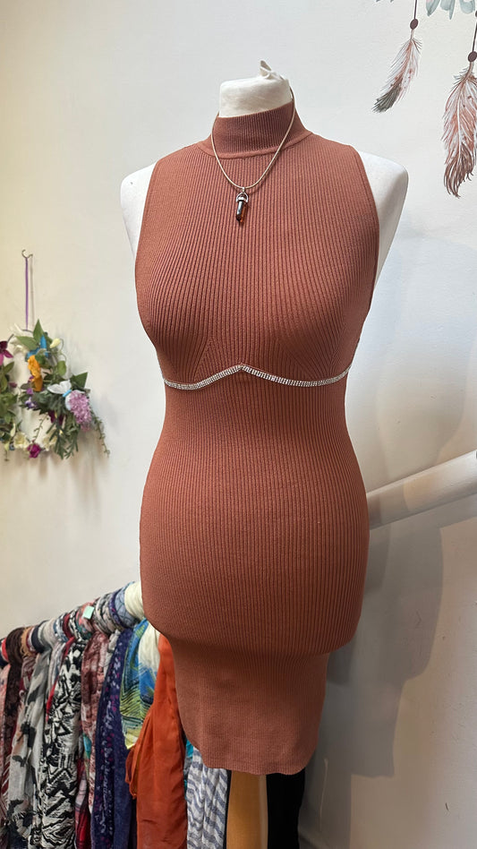 Bershka Chocolate Dress Size M