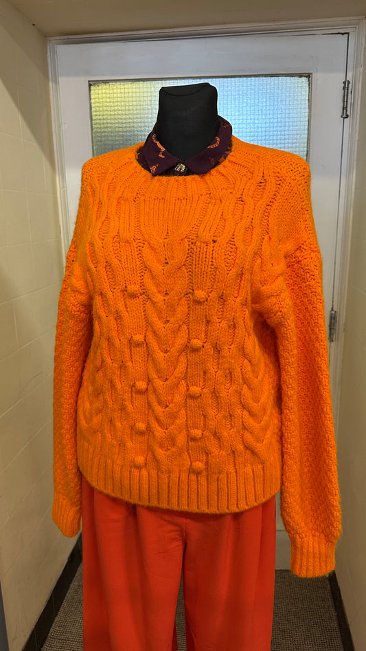George Orange Sweater Size S Loose Fit
