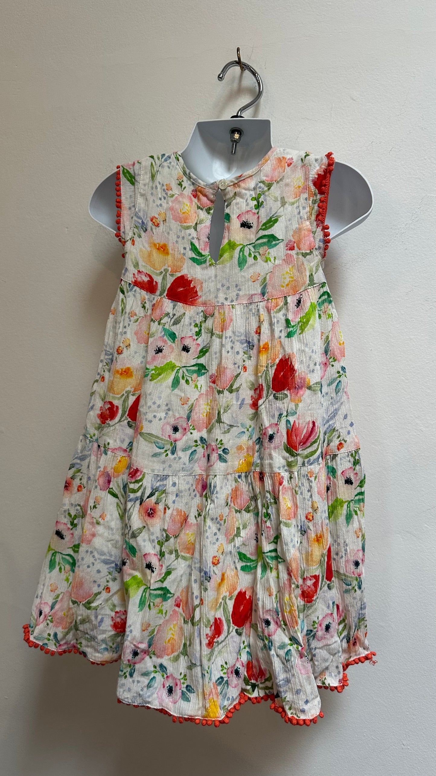 Designer Nutmeg 100% Cotton Dress Age 2-3