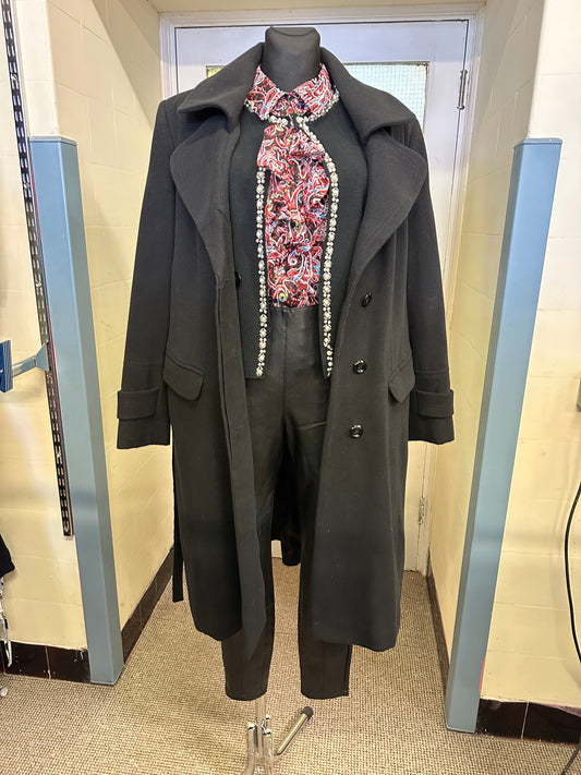Dunnes Black Coat Size 20
