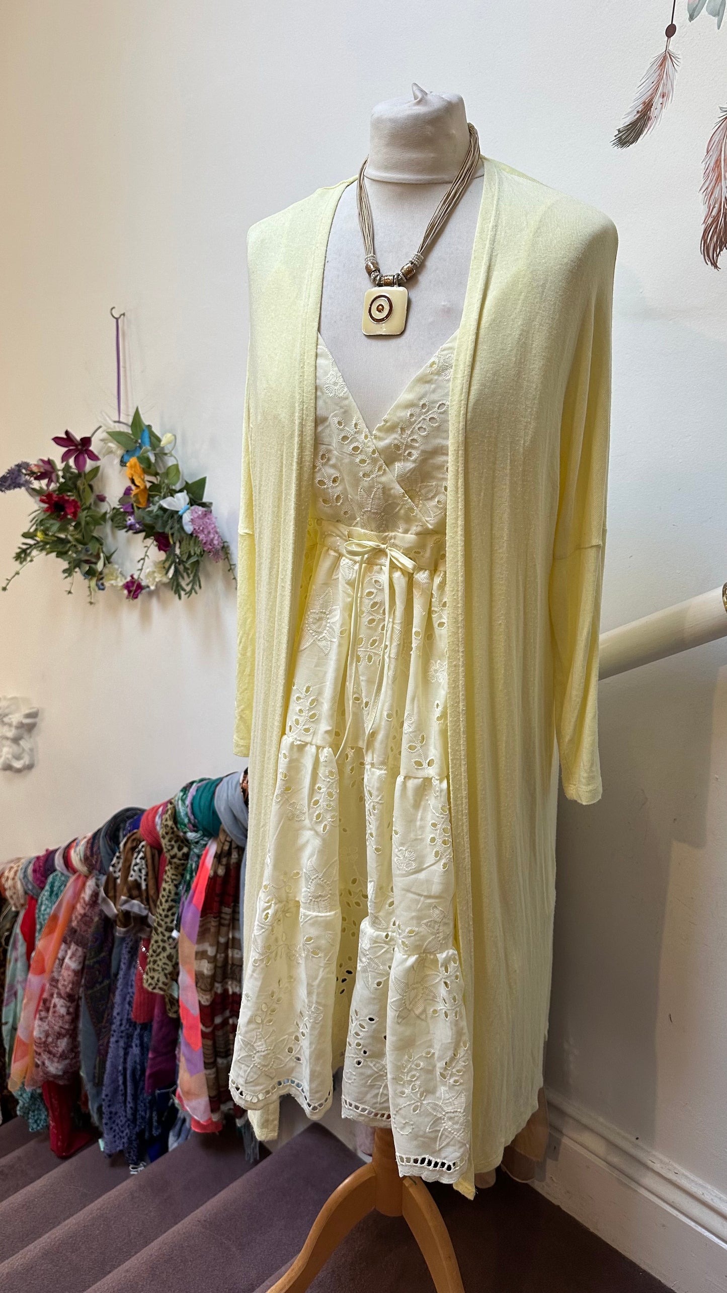 Savida Lemon Long Cardigan Size S