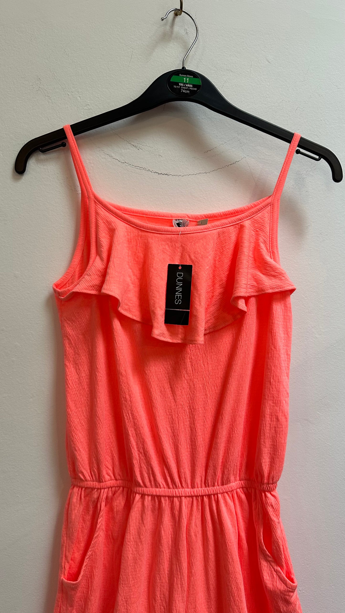 Dunnes Neon Jumpsuit New with Tags Age 10-11