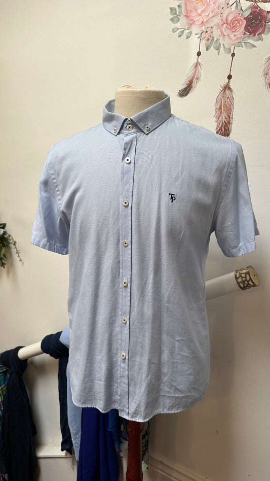 Tom Penn Slim Fit Size XL Short Sleeve Shirt