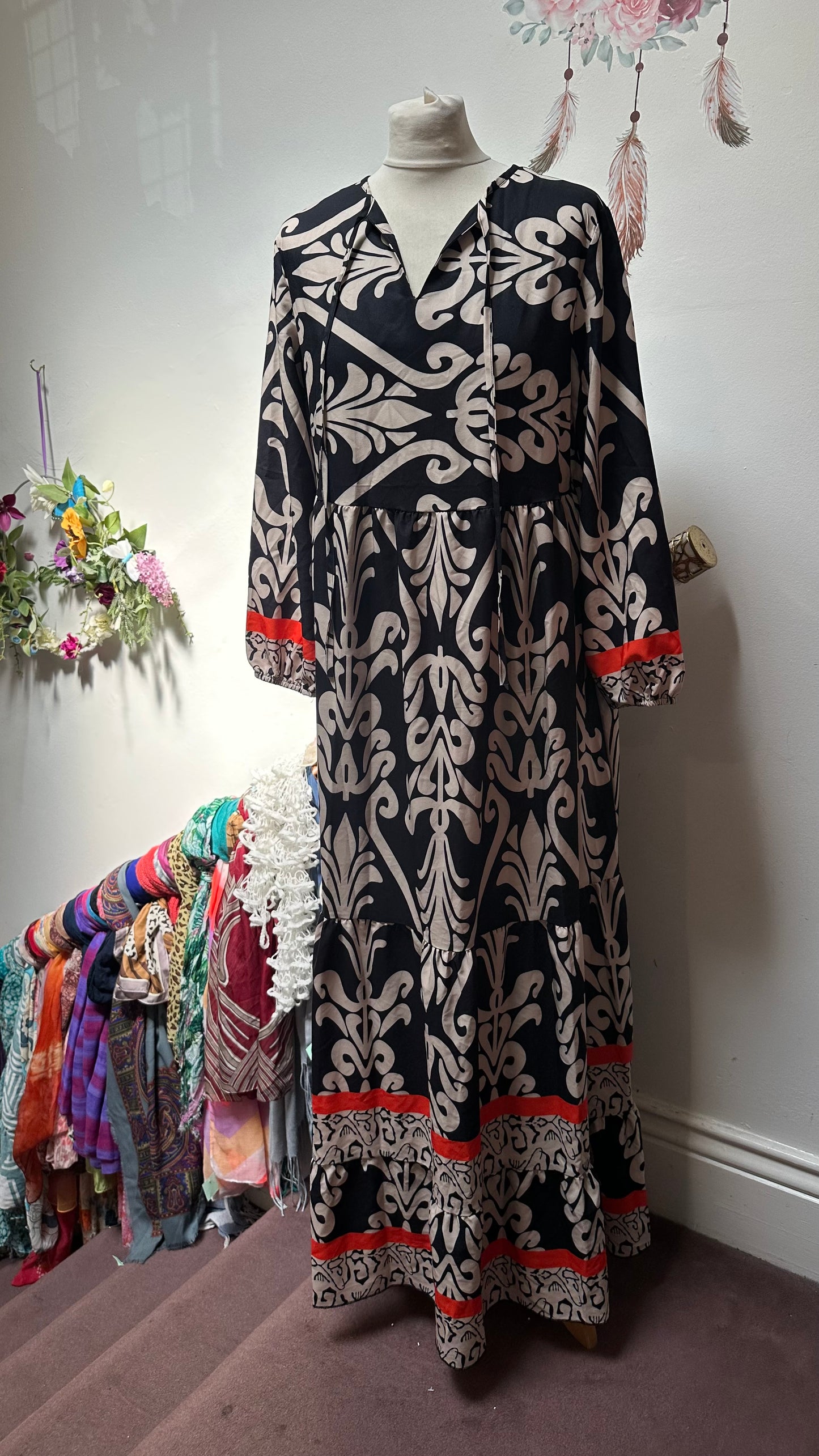 Bohemian Style Maxi Dress Size M