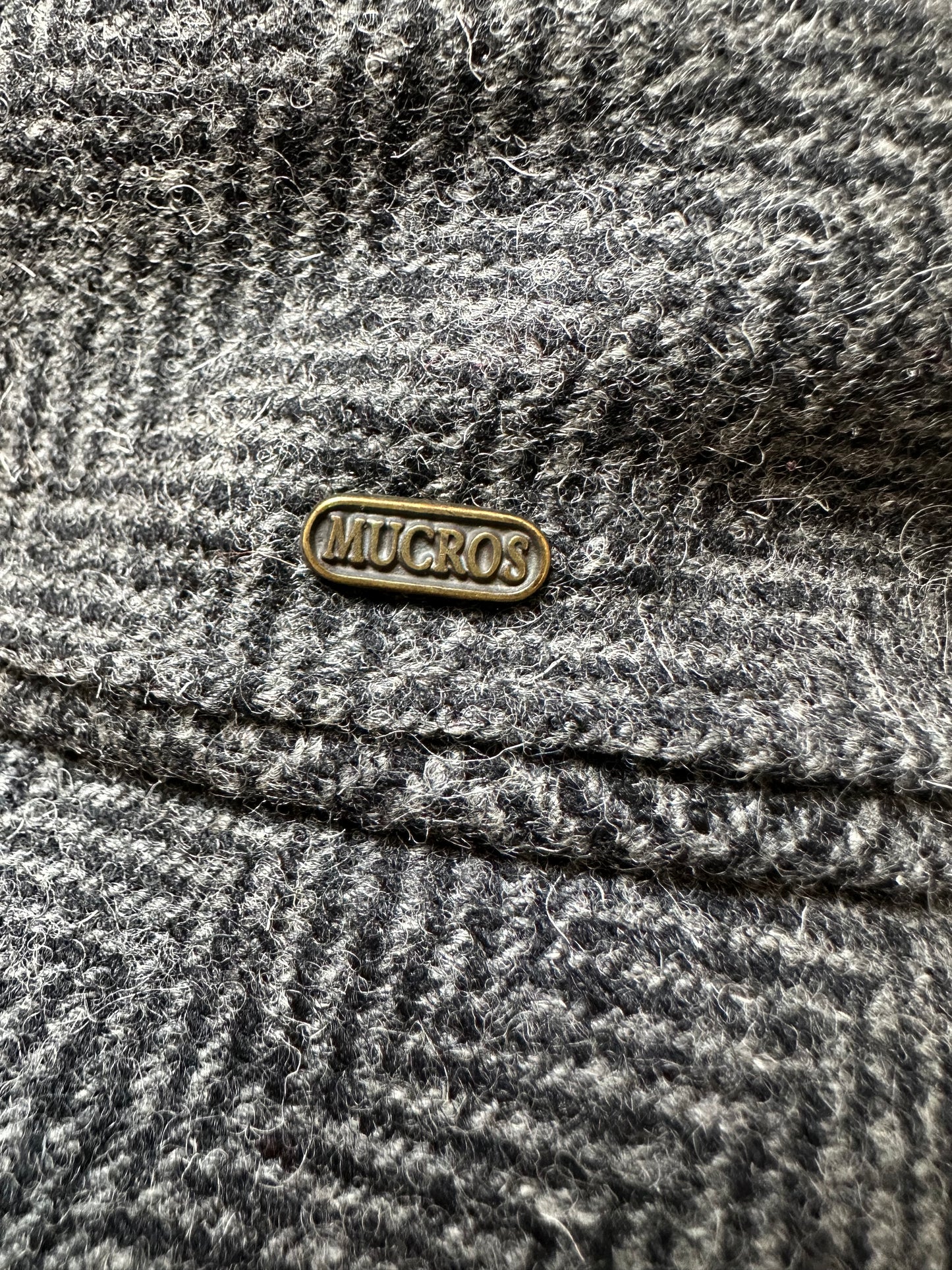 Mucros Weavers Herringbone Tweed Hat Size L