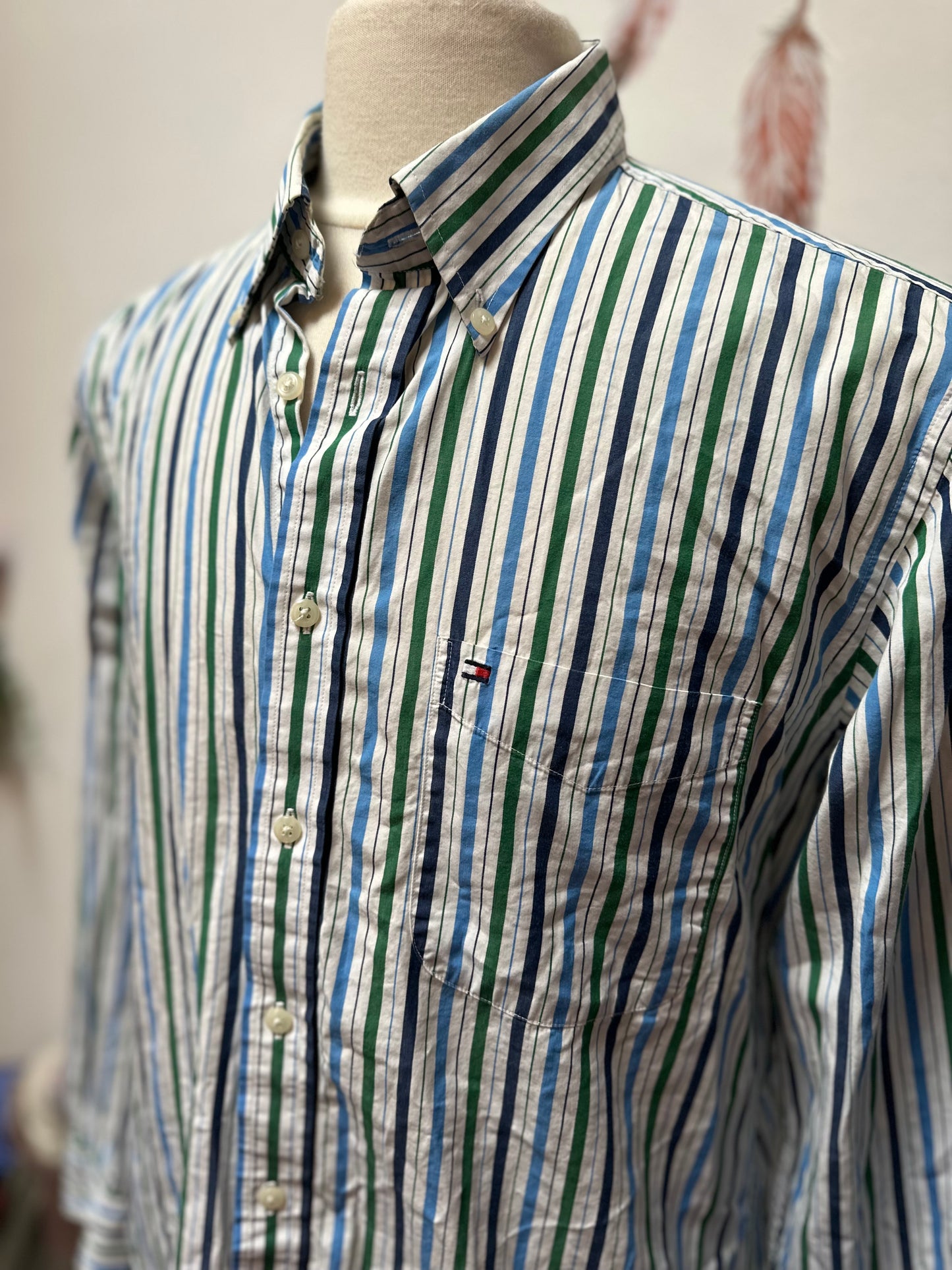 Designer 100% Cotton Tommy Hilfiger Shirt Size L