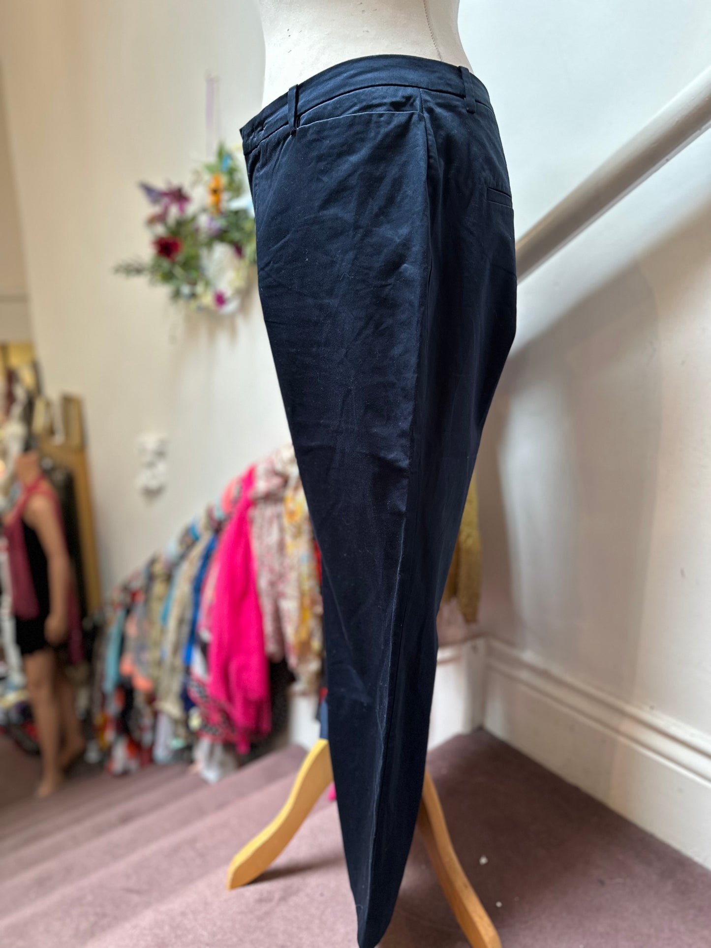 Designer Oui Tailored Trousers Size 16 (small fitting)