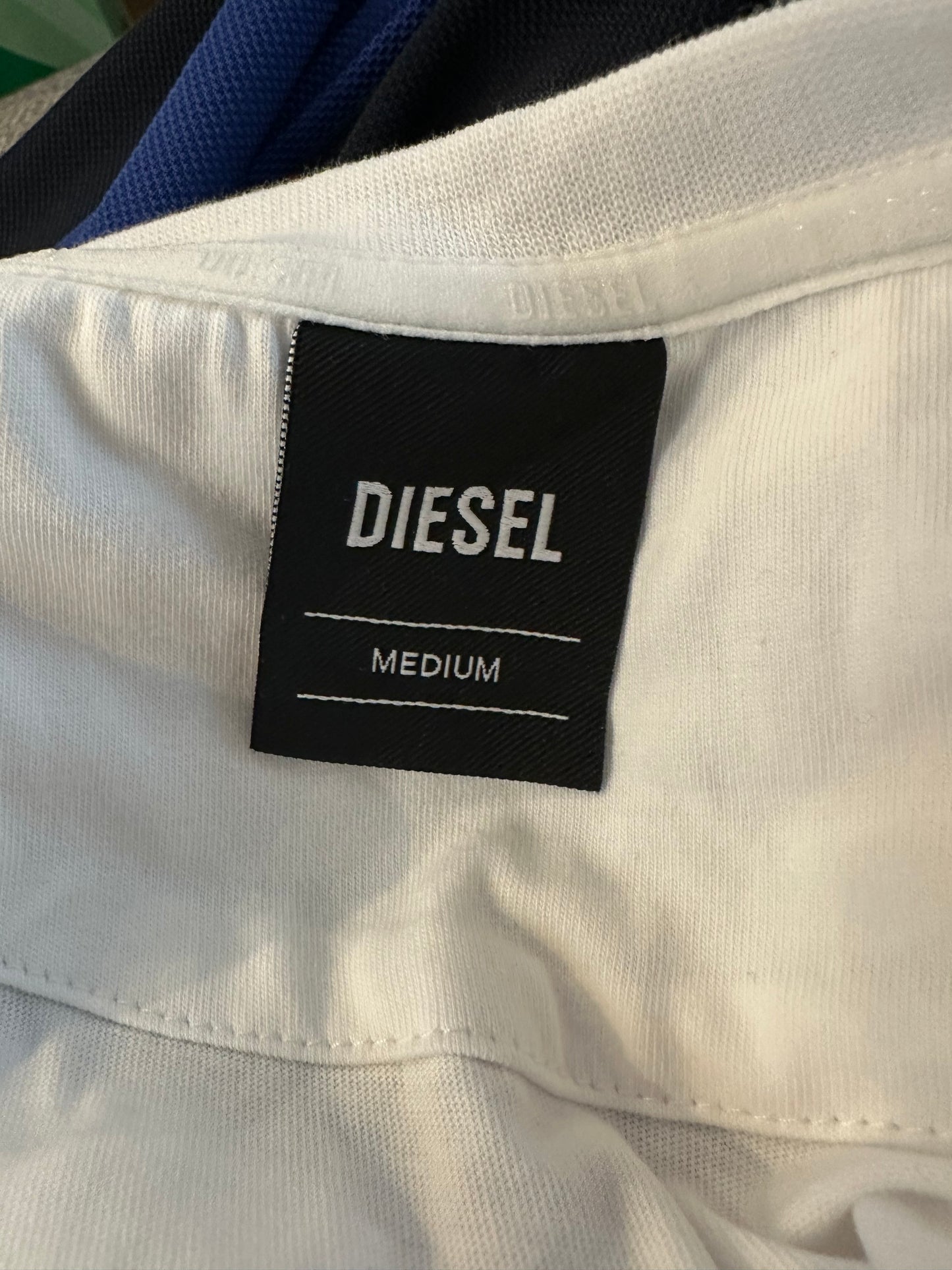 Diesel 100% Cotton White Tshirt Size M