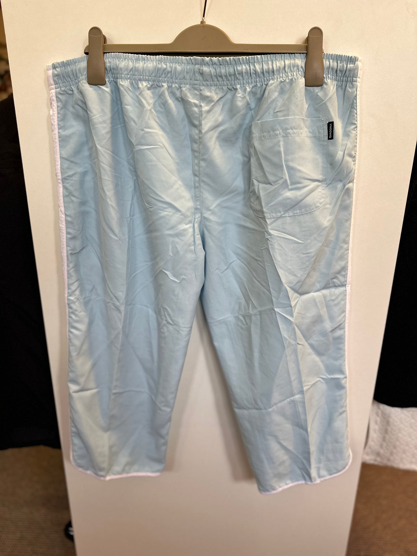 Diadora Baby Blue Cropped Trousers, Size XL