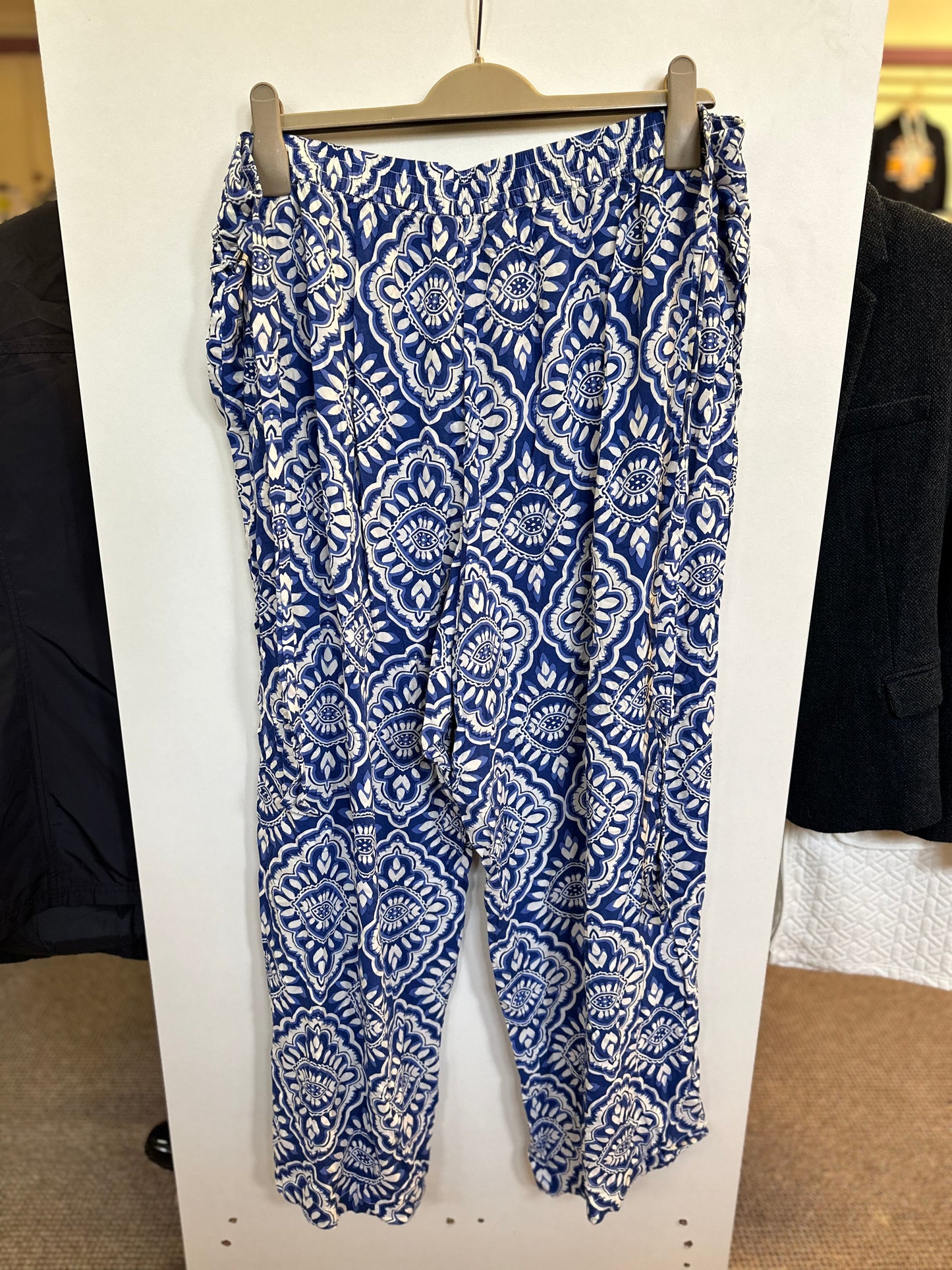 F&F Blue Summer Trousers, Size 22