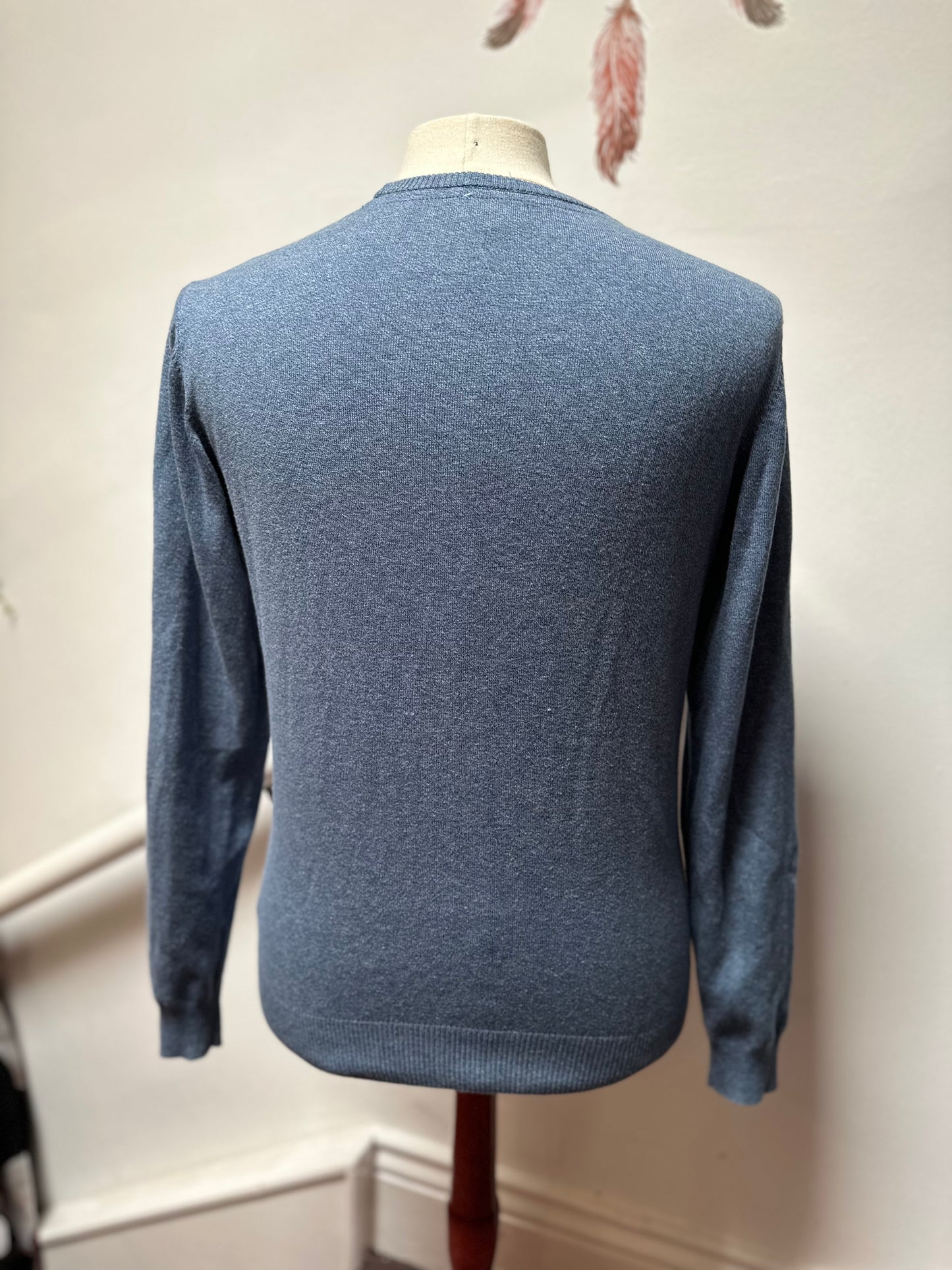 Diesel Blue Jumper, Size M, one slight stain, see last photo