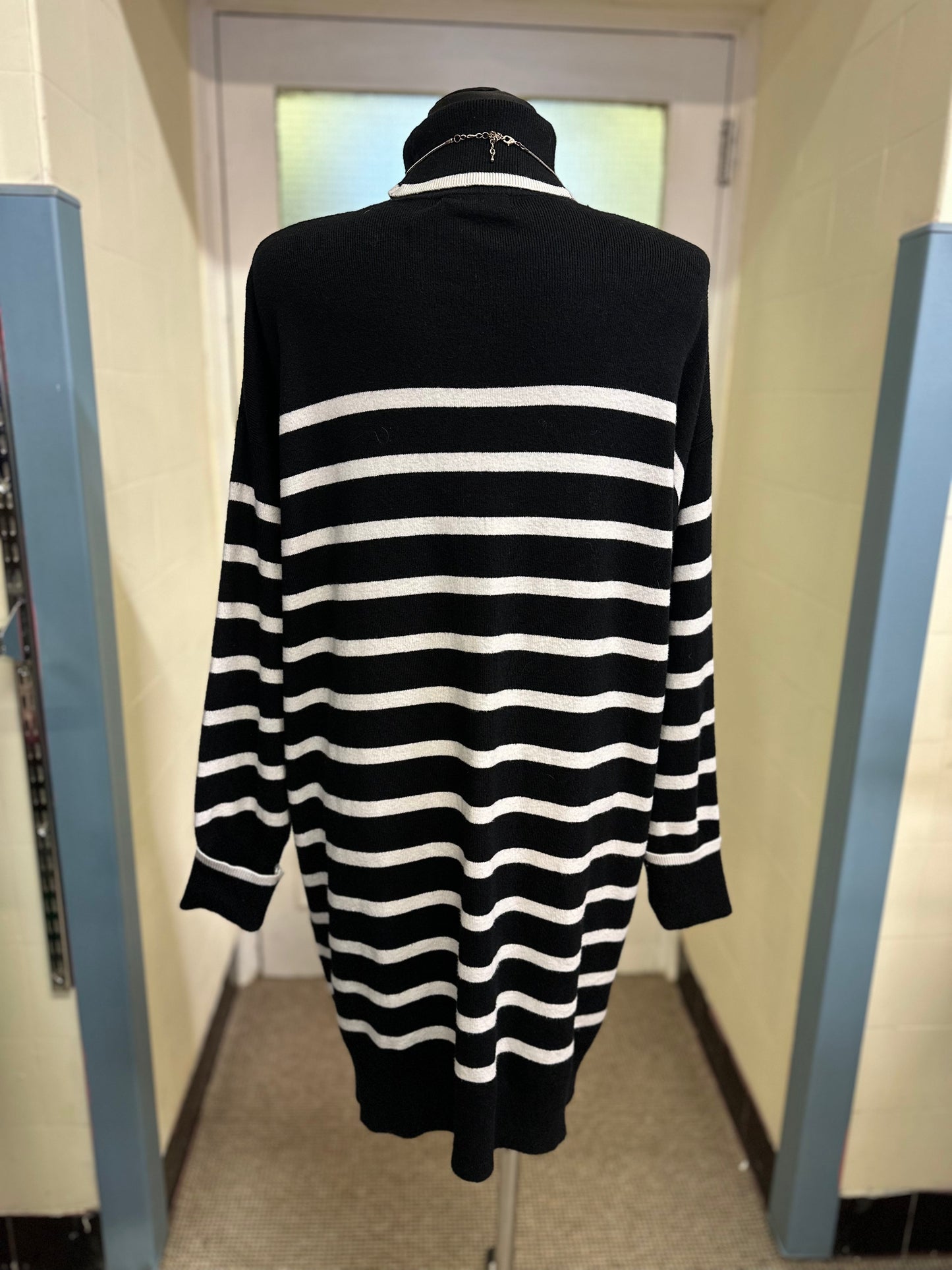 F&F Stripe Knitted Dress Size M