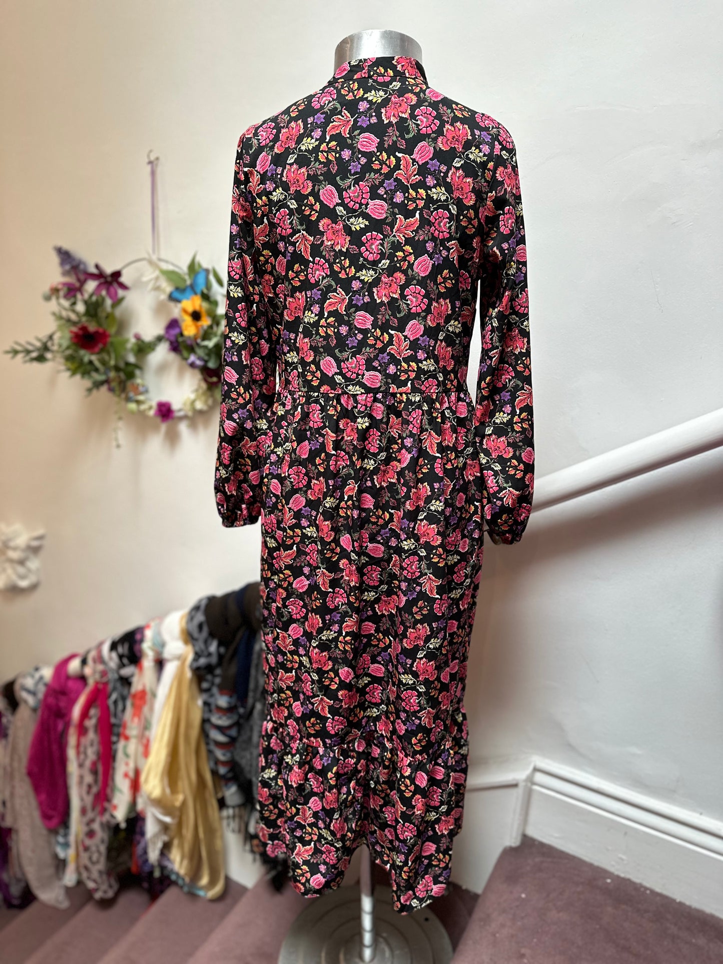 Dunnes Floral Maxi Dress Oversized XS will fit Size 10